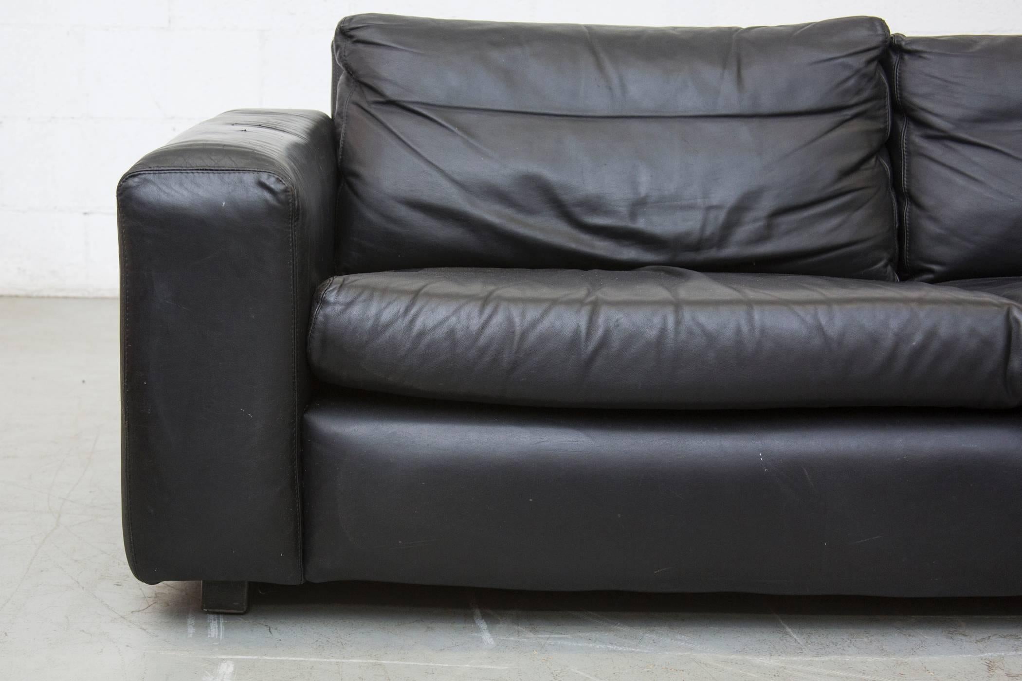extra long leather couch