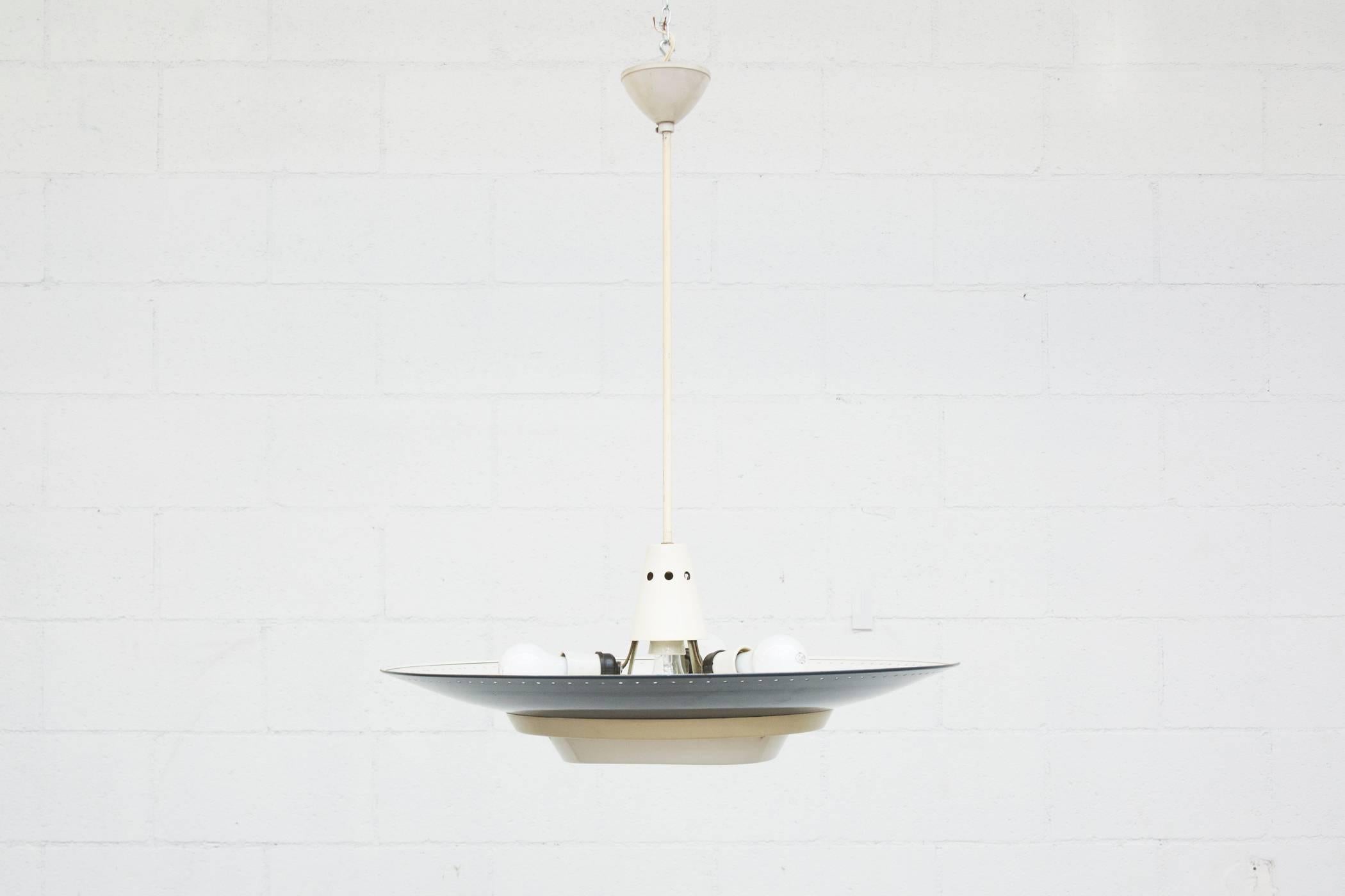 Dutch Louis Kalff for Philips Industrial Ceiling Lamp