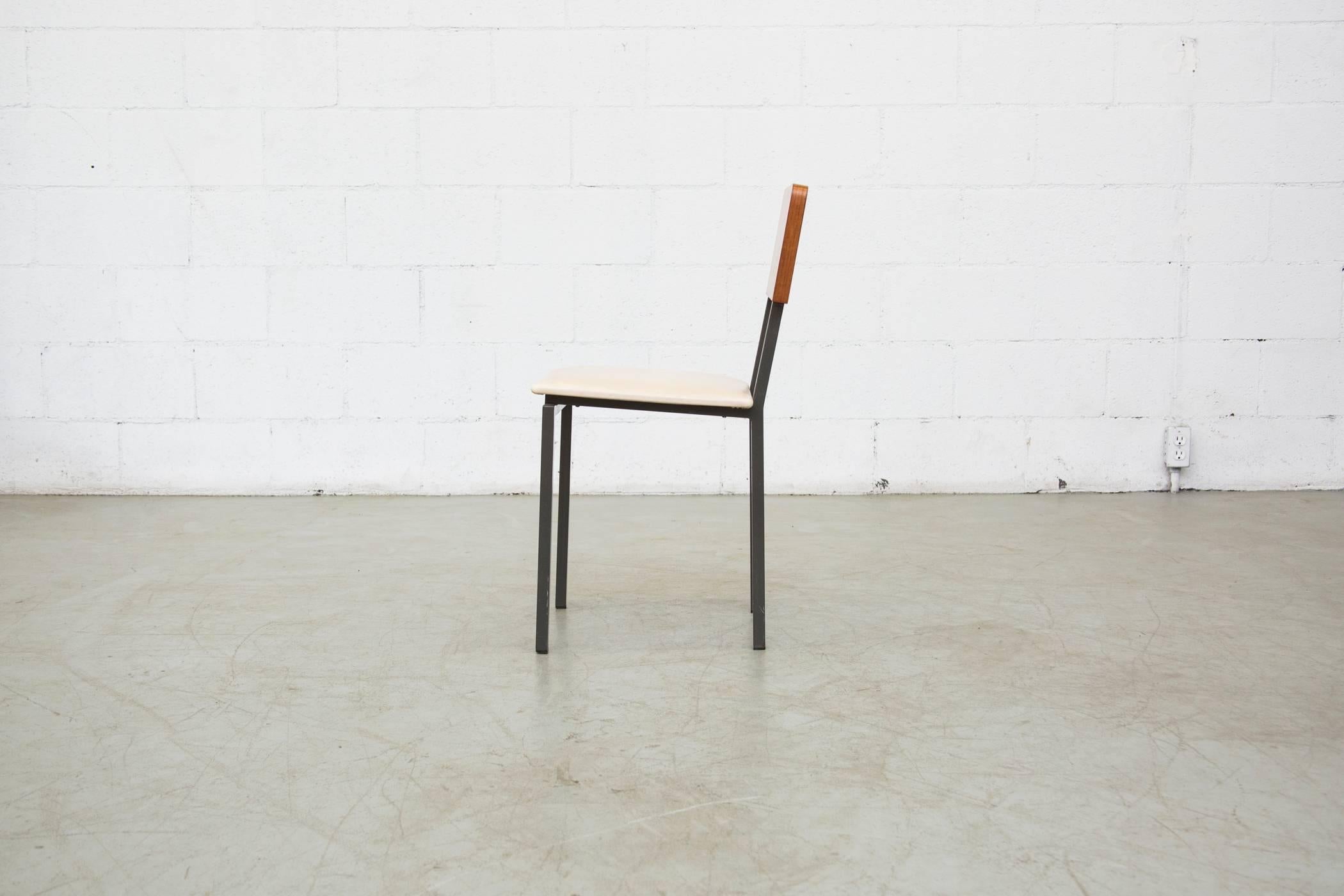 Dutch Pair of Willy Van Der Meeren Style Side Chairs
