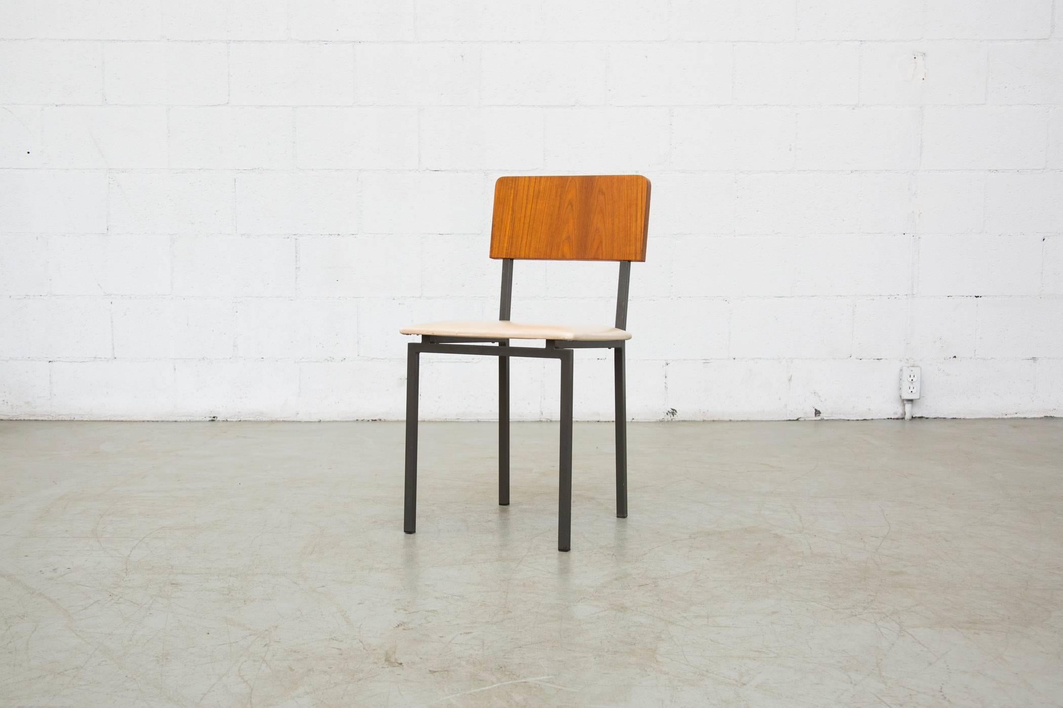 Mid-Century Modern Pair of Willy Van Der Meeren Style Side Chairs