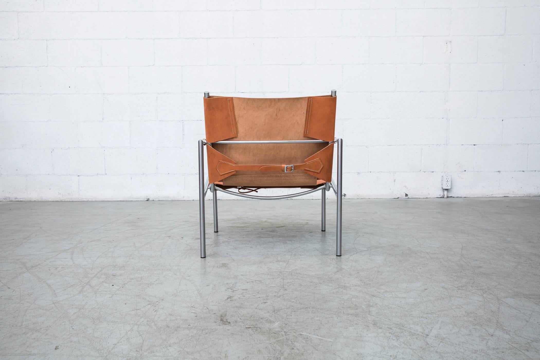 Mid-Century Modern Martin Visser SZ01 Leather Lounge Chair