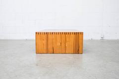 Aat Van Apeldoorn Pine Slat Wood Bench or Coffee Table, 1960
