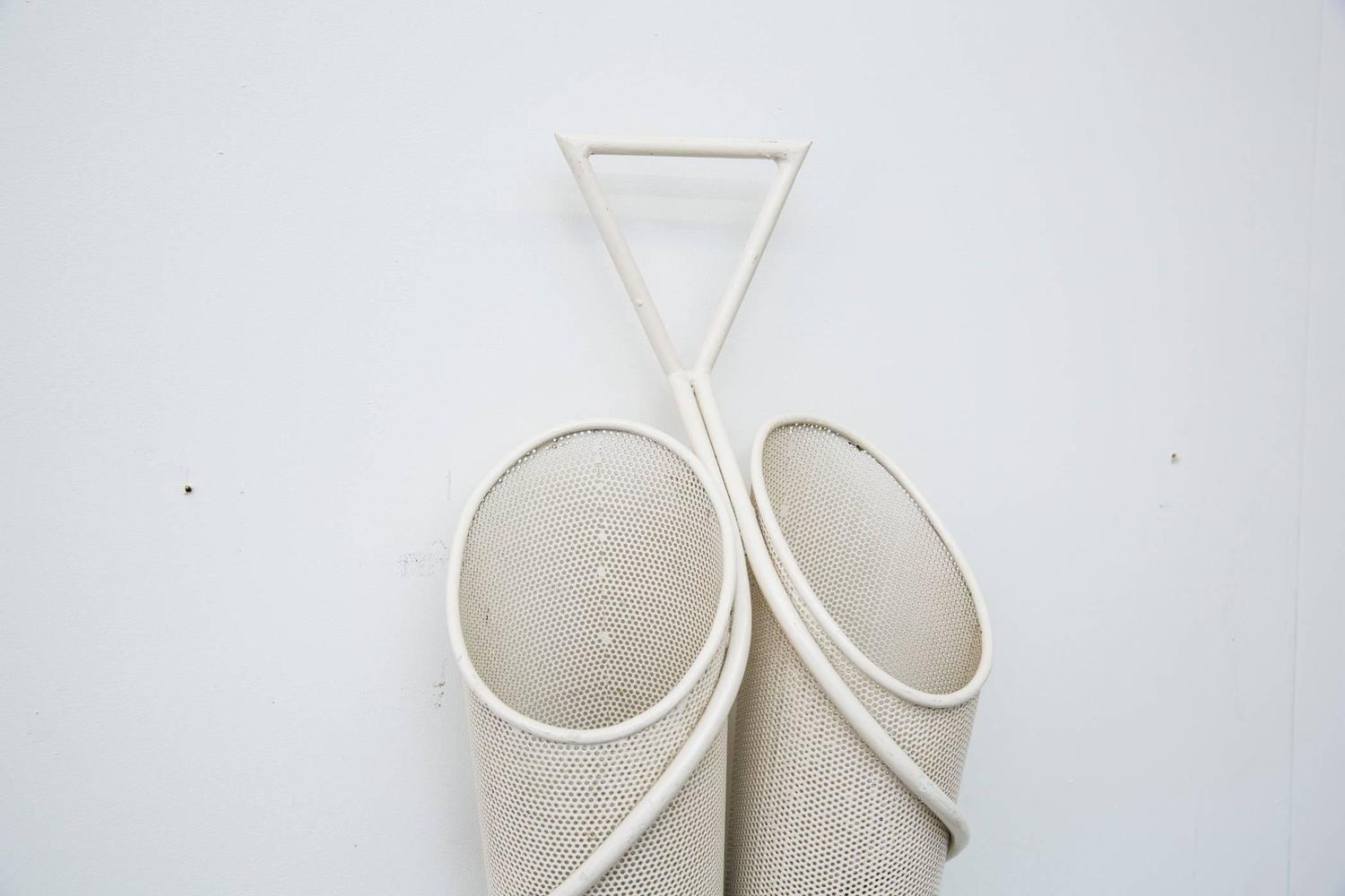 Mathieu Matégot Wall Mount Umbrella Stand For Sale at 1stdibs