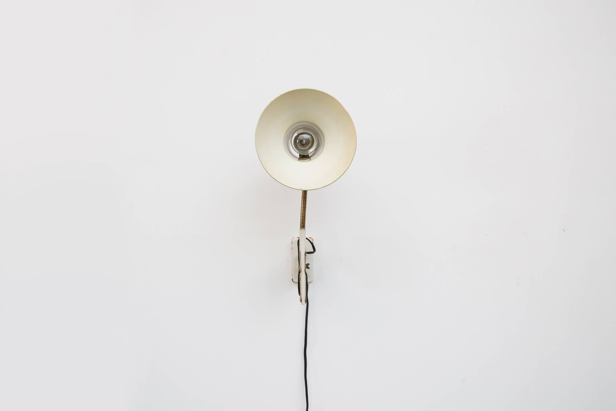 Mid-Century Modern Rietveld Style Industrial Scissor Wall Lamp