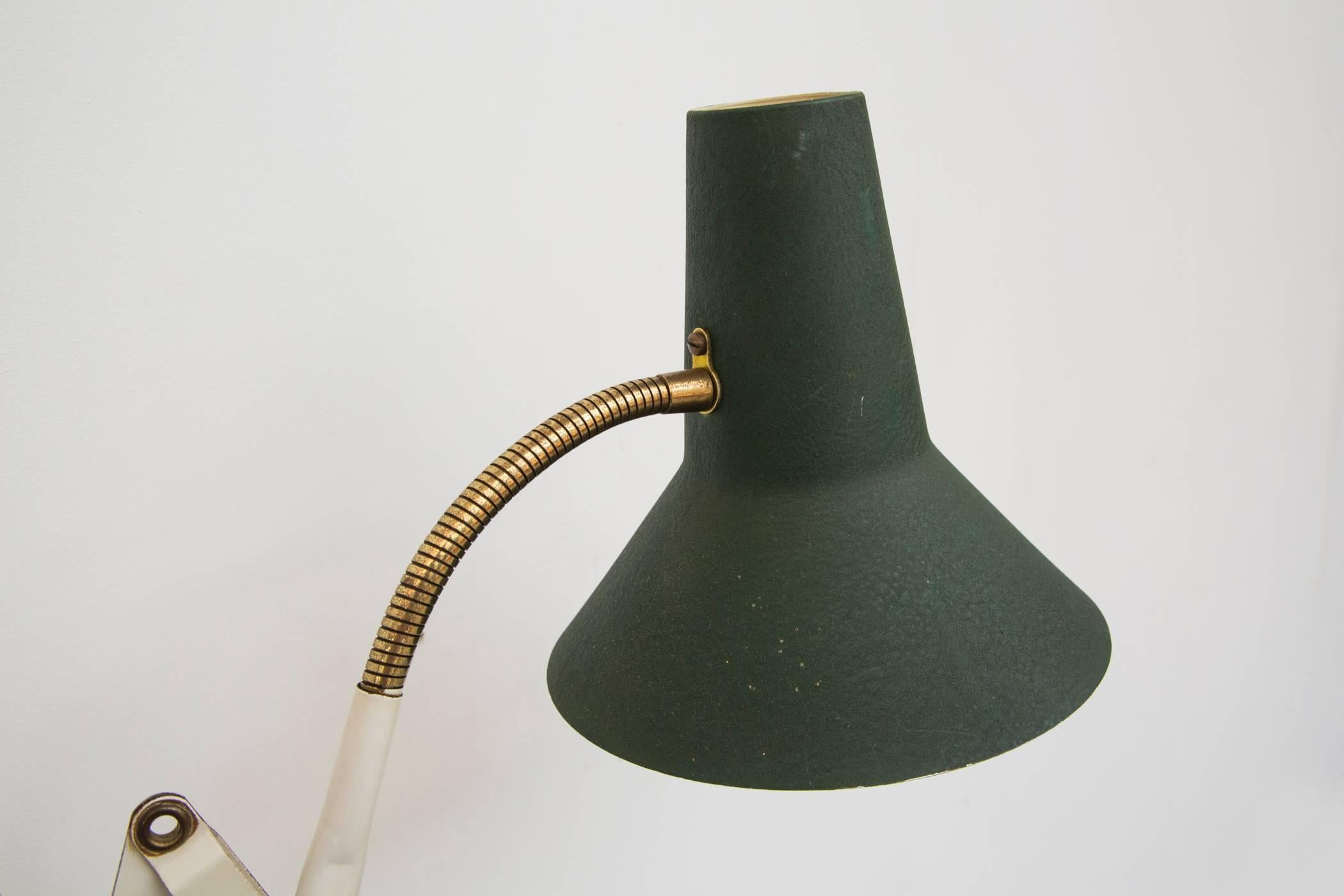 Mid-20th Century Rietveld Style Industrial Scissor Wall Lamp