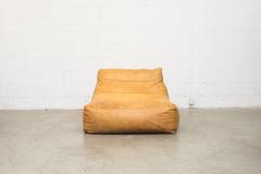 De Sede Style Leather Bean Bag Chair