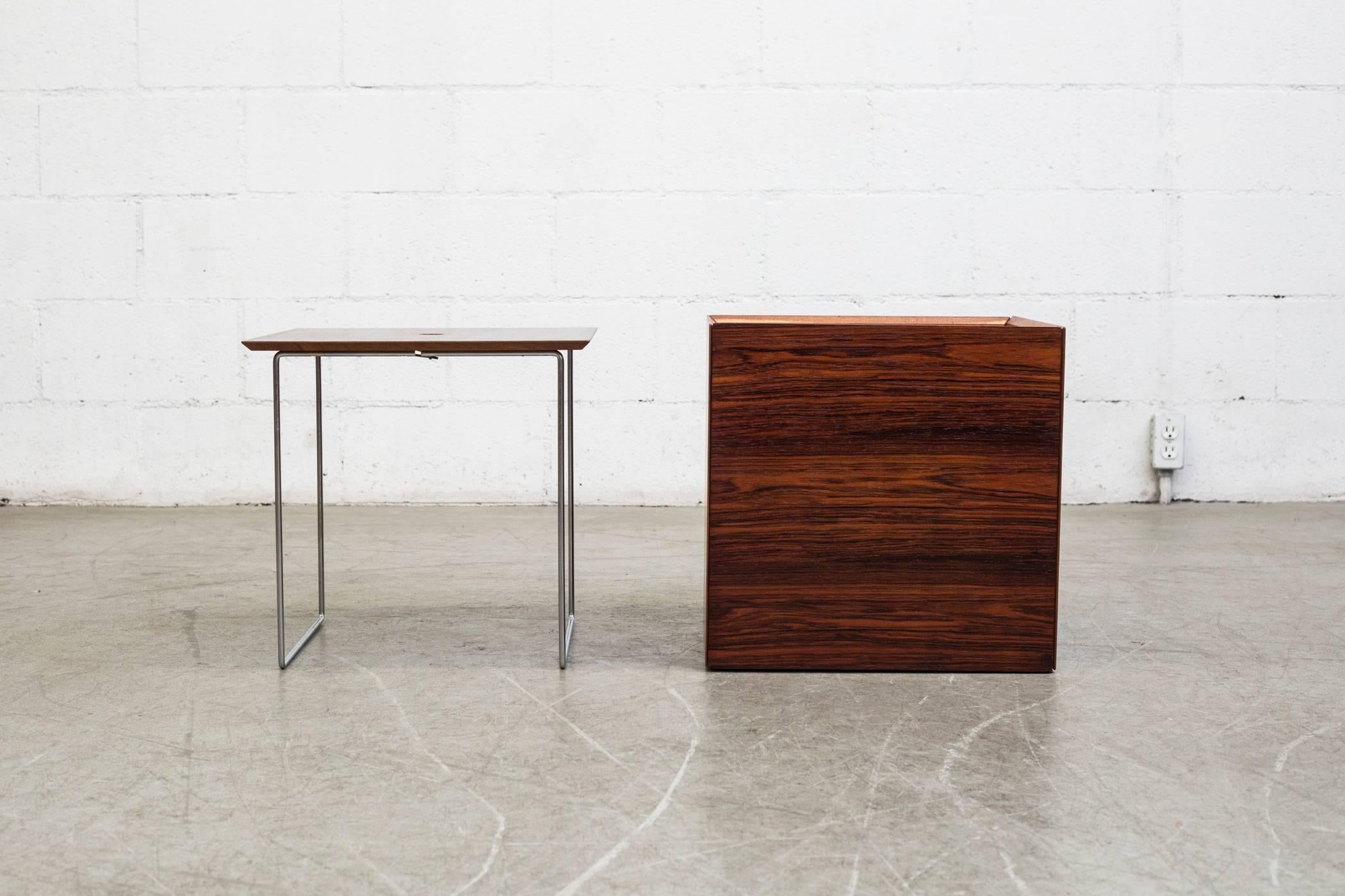 Mid-Century Modern Georg Petersen Nesting Cube Table Set For Sale