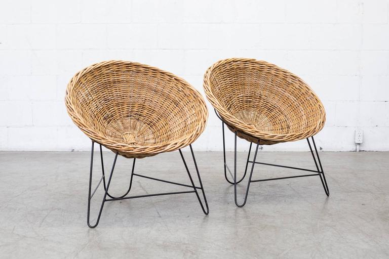 Jacques Style Woven Basket Chairs at 1stDibs basket woven chair