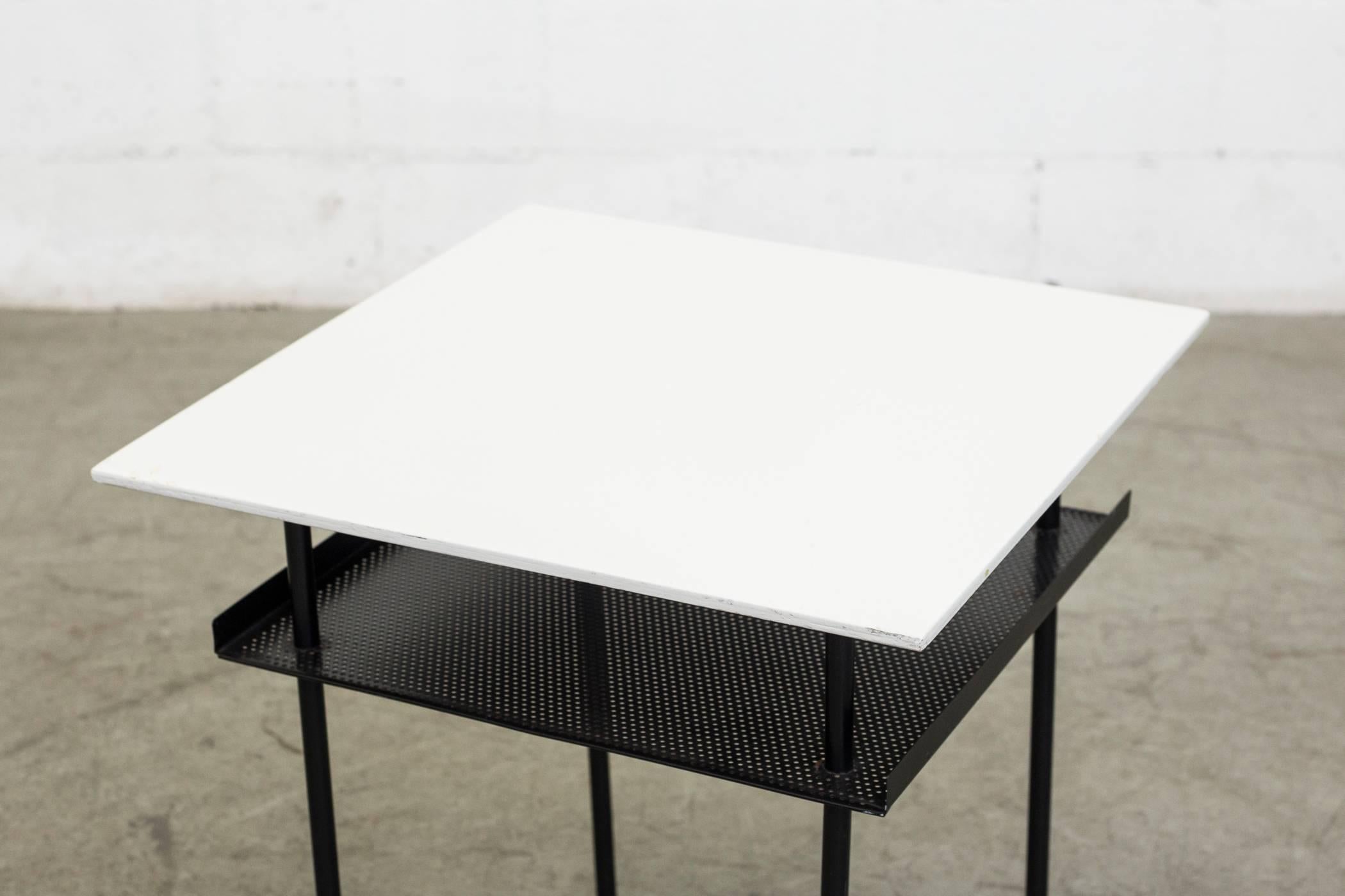 Dutch Rare Wim Rietveld for Auping Industrial Side Table
