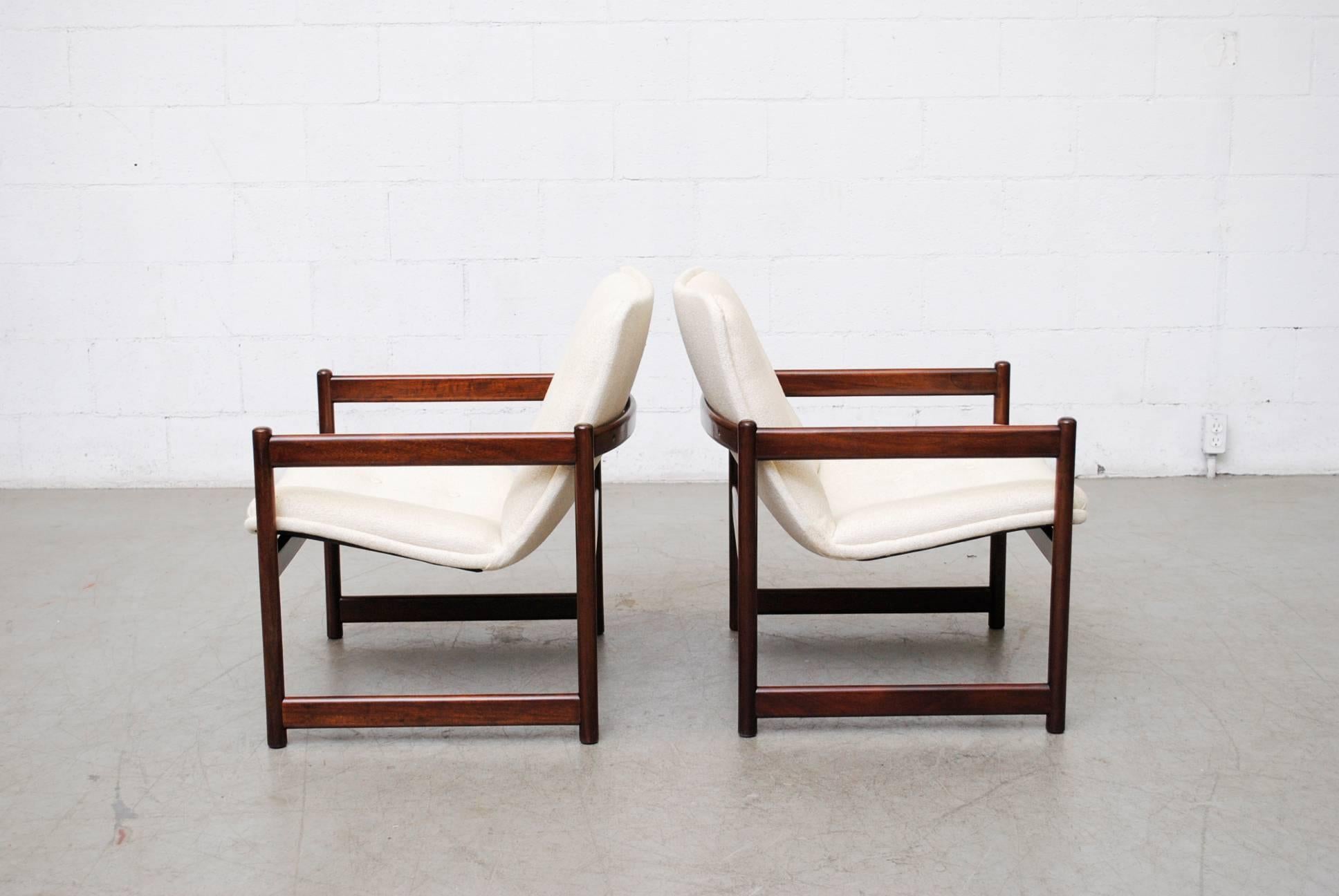 Artifort Lounge Chairs with Wood Frames 1