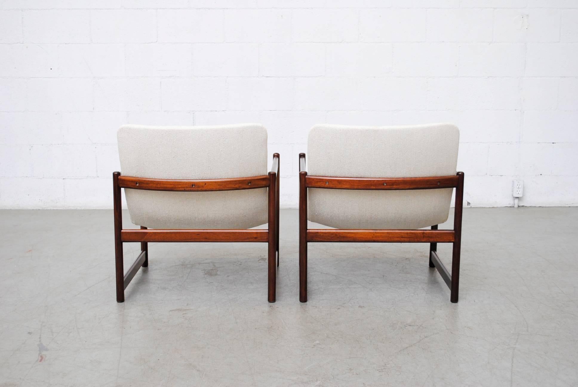 Artifort Lounge Chairs with Wood Frames 2