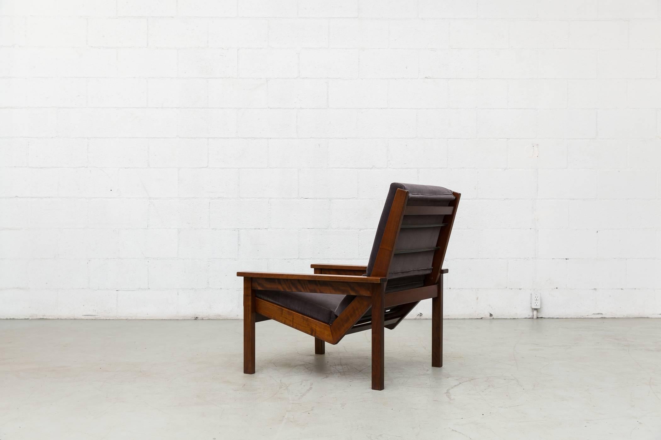 Mid-Century Modern Robert Parry 'Lotus' Chair in African Walnut