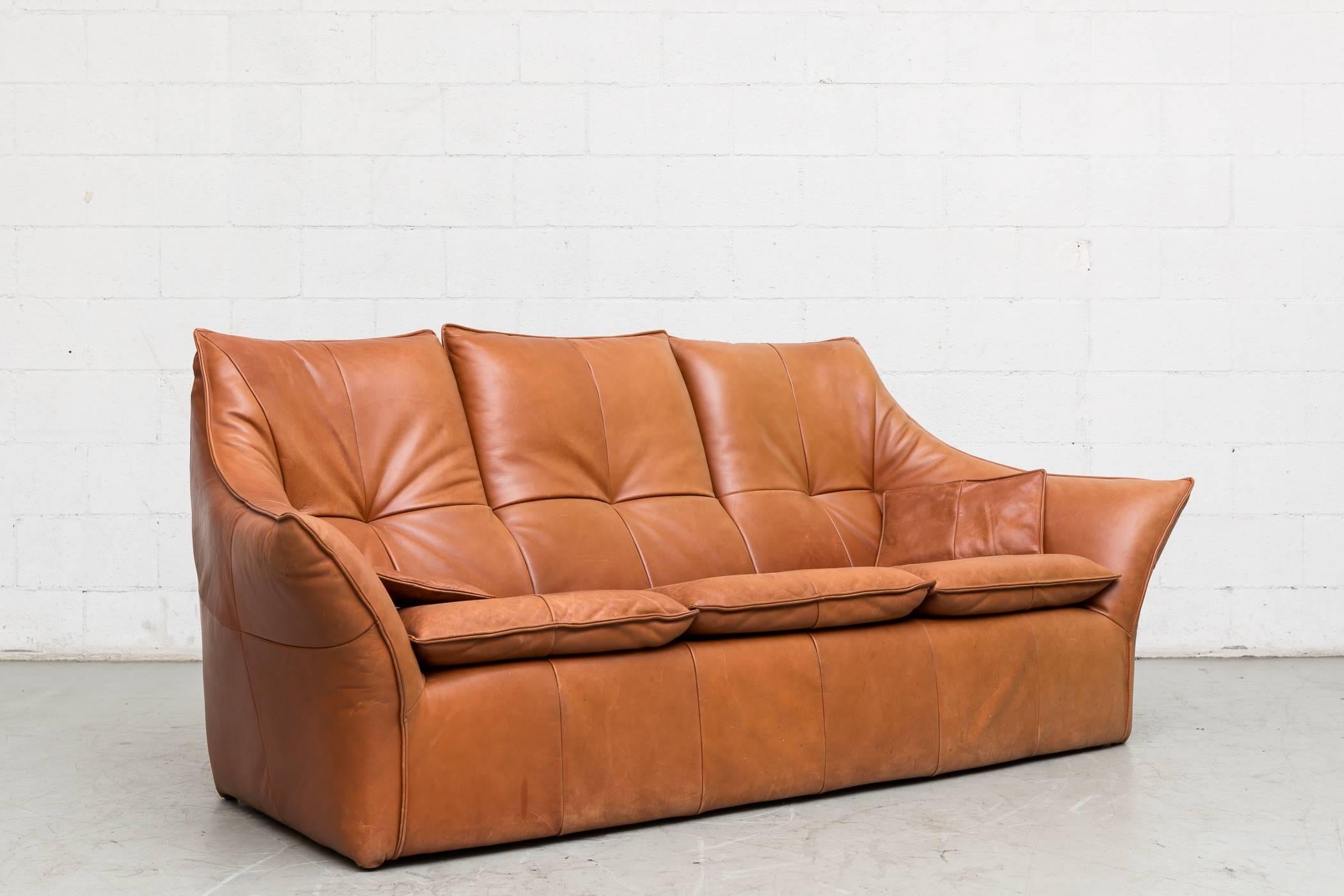 Leather Gerard Van Den Berg Denver Three-Seat Sofa