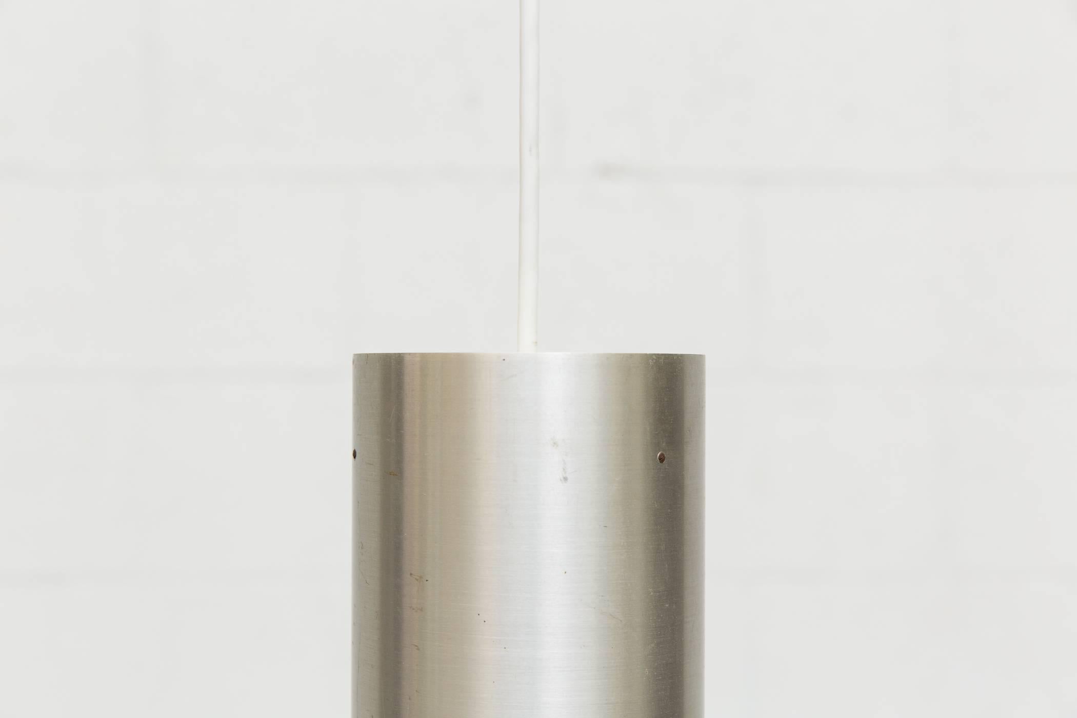 Mid-Century Modern Set of Three RAAK Tubular Pendant Lights For Sale