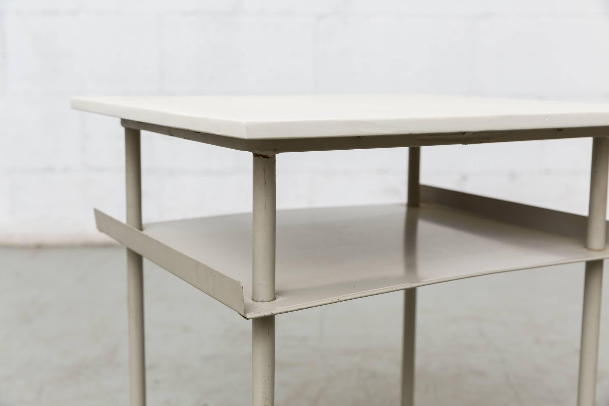 Metal Rare Wim Rietveld for Auping Industrial Side Table