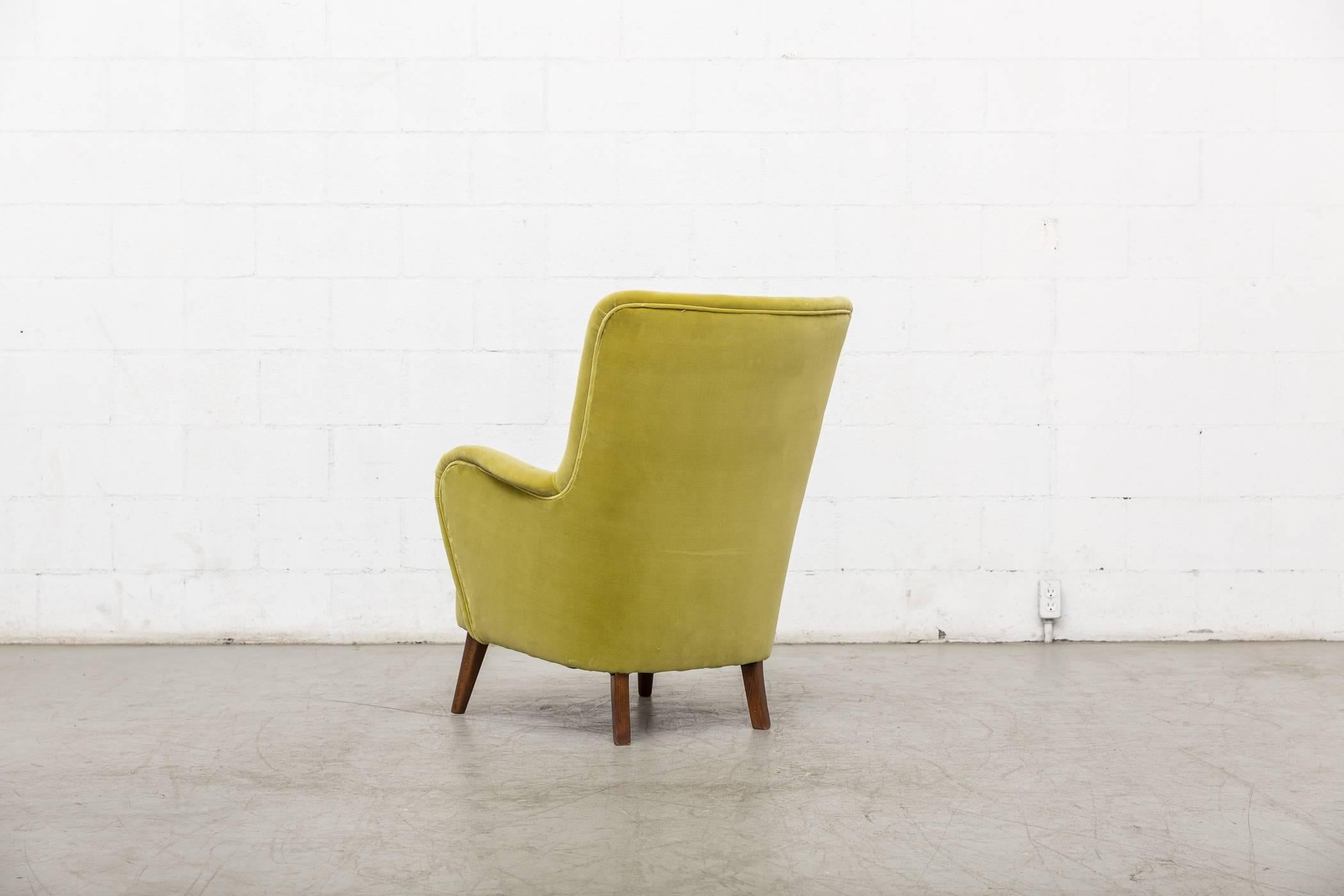 Apple Green Theo Ruth Lounge Chair for Artifort In Good Condition In Los Angeles, CA