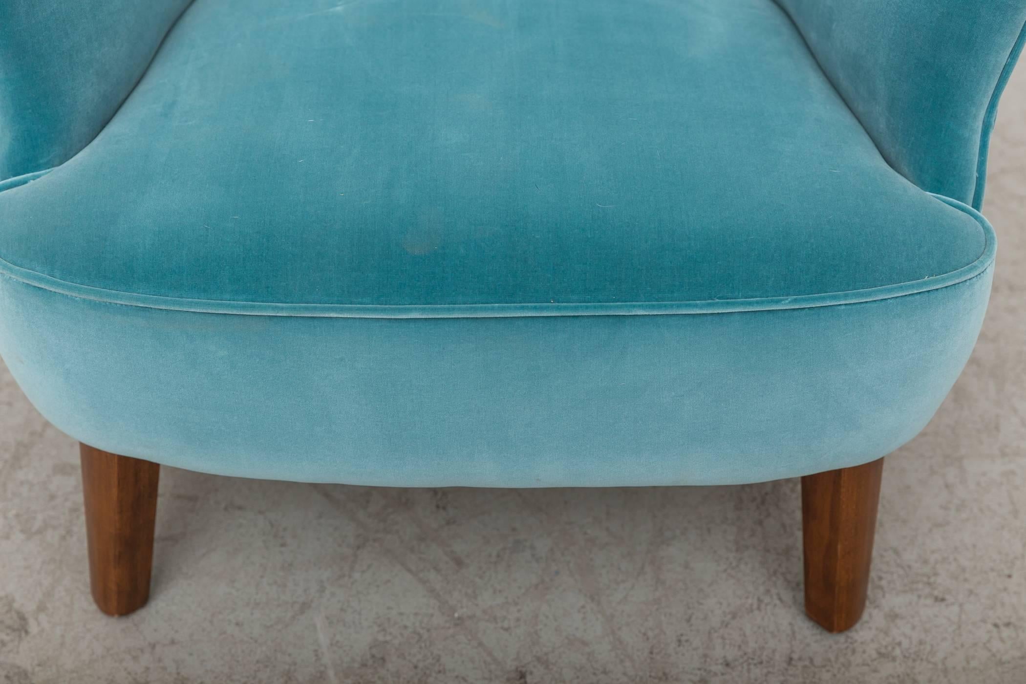 Turquoise Theo Ruth Lounge Chair for Artifort 3