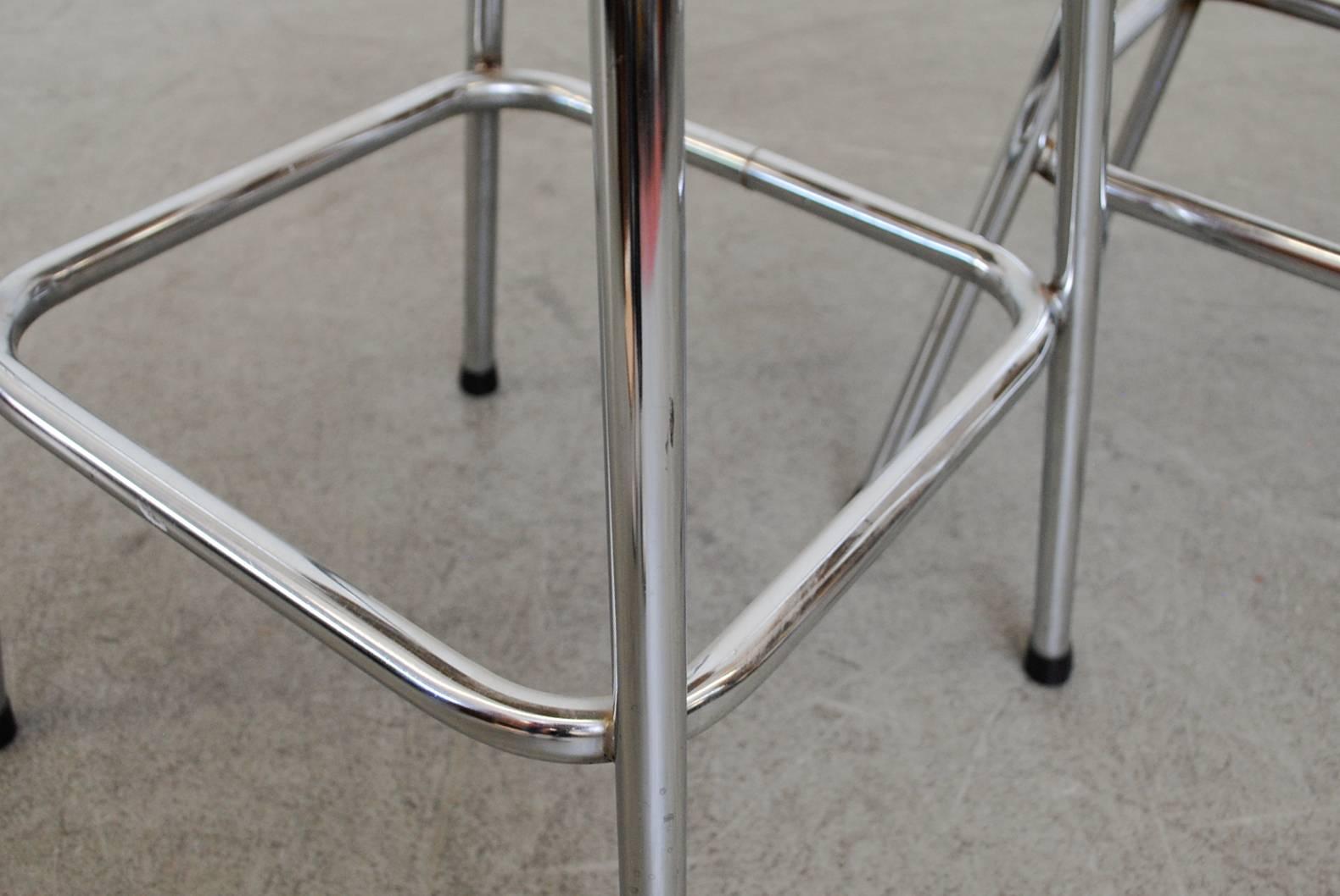Dutch Charlotte Perriand Style Counter Stools