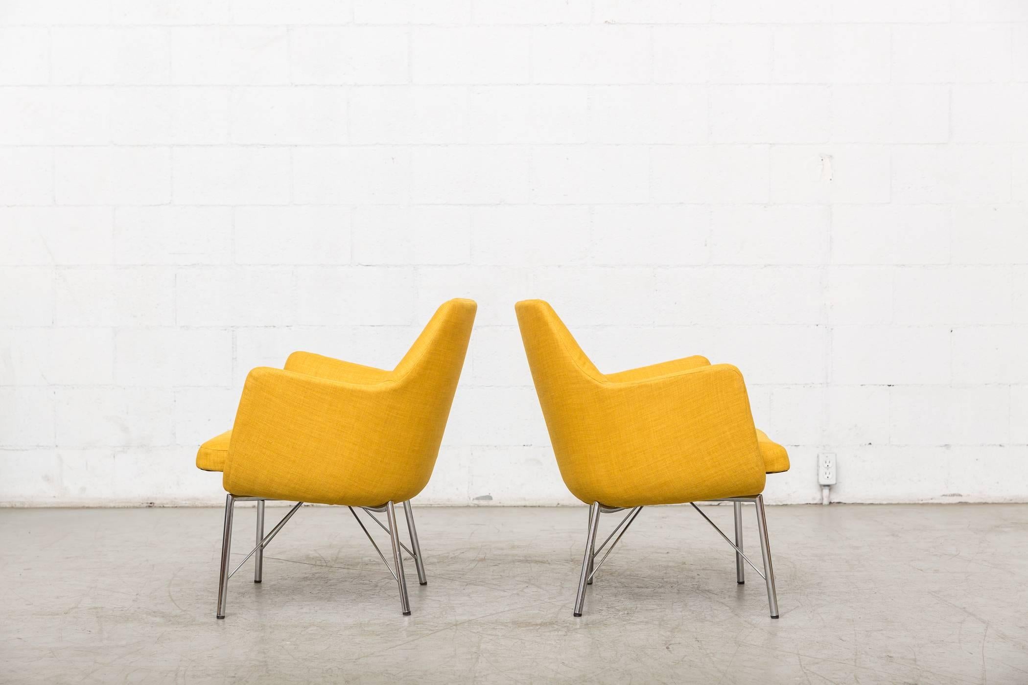 Dutch Pair of Ekselius Lounge Chairs for Pastoe