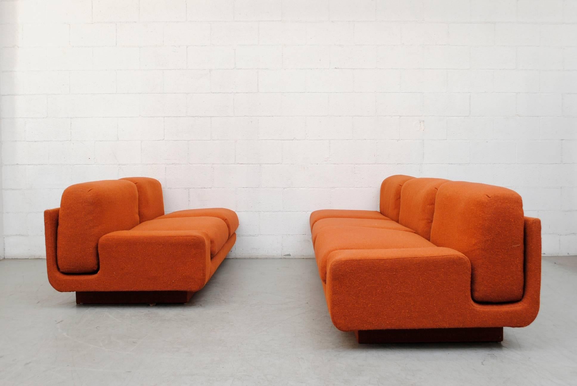 rust modular sofa