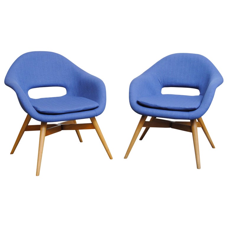 Miroslav Navrátil Bucket Lounge Chair for Vertex For Sale at 1stDibs