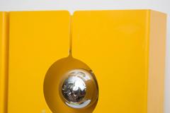 Mod Double Yellow Metal 1970s Wall Sconce from La Pagne Ski Resort, France