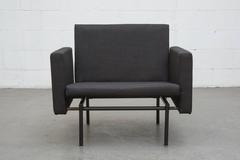 Rare Pair of Convertible Lounge to Sleeper Chairs