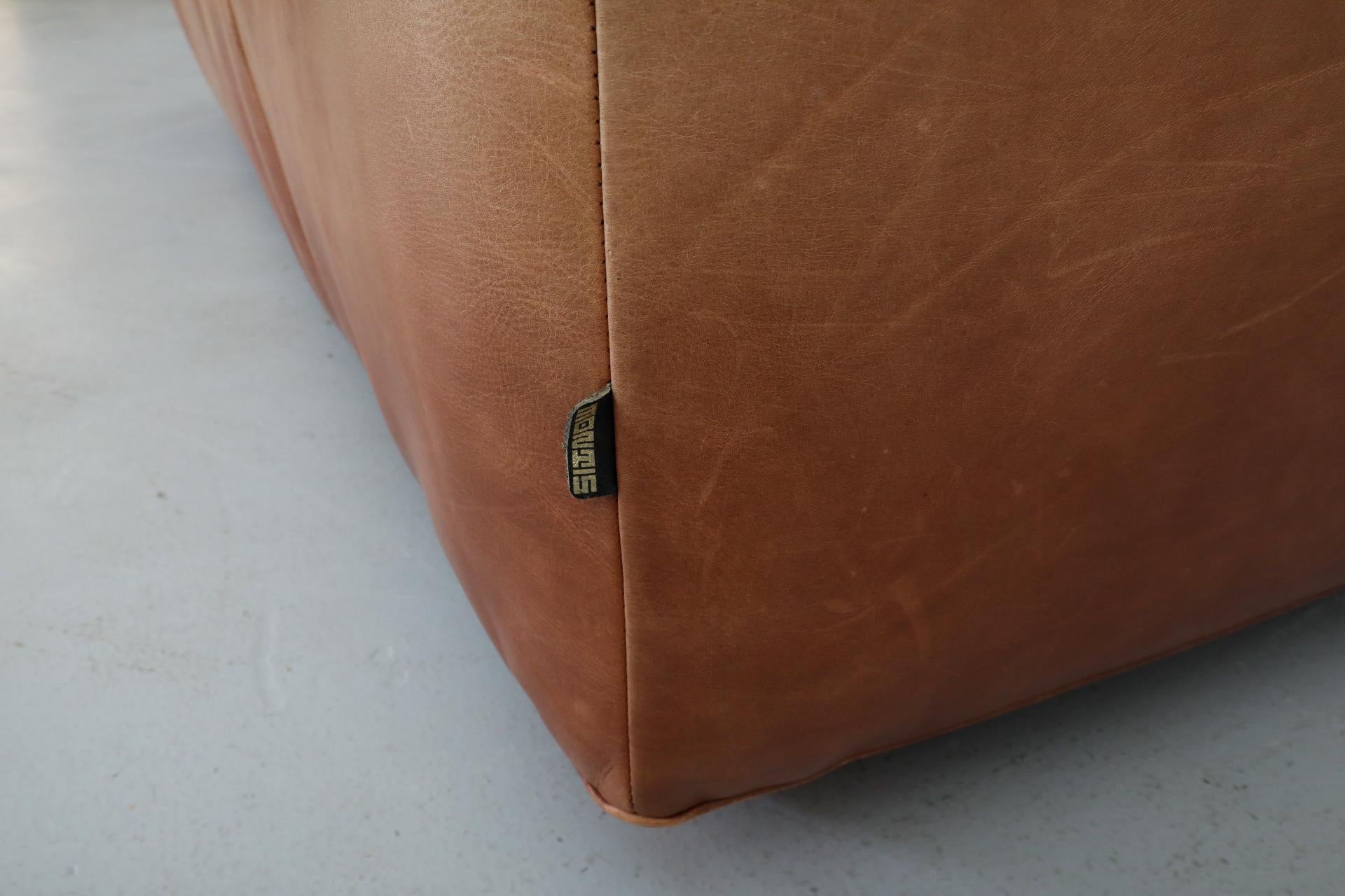 Dutch 1980's Cognac Leather 