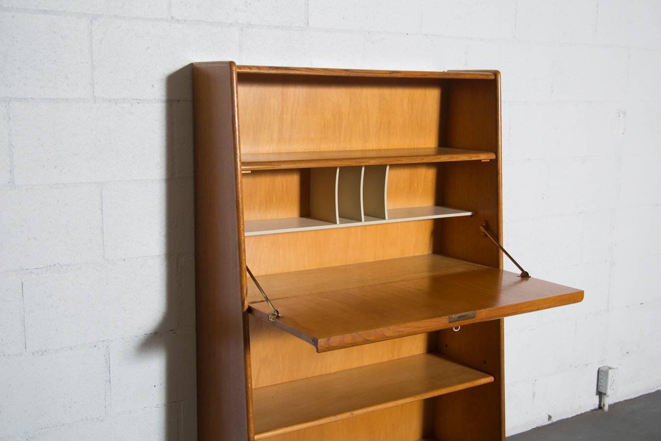 Cees Braakman for Pastoe Bookcase with Built in Desk at