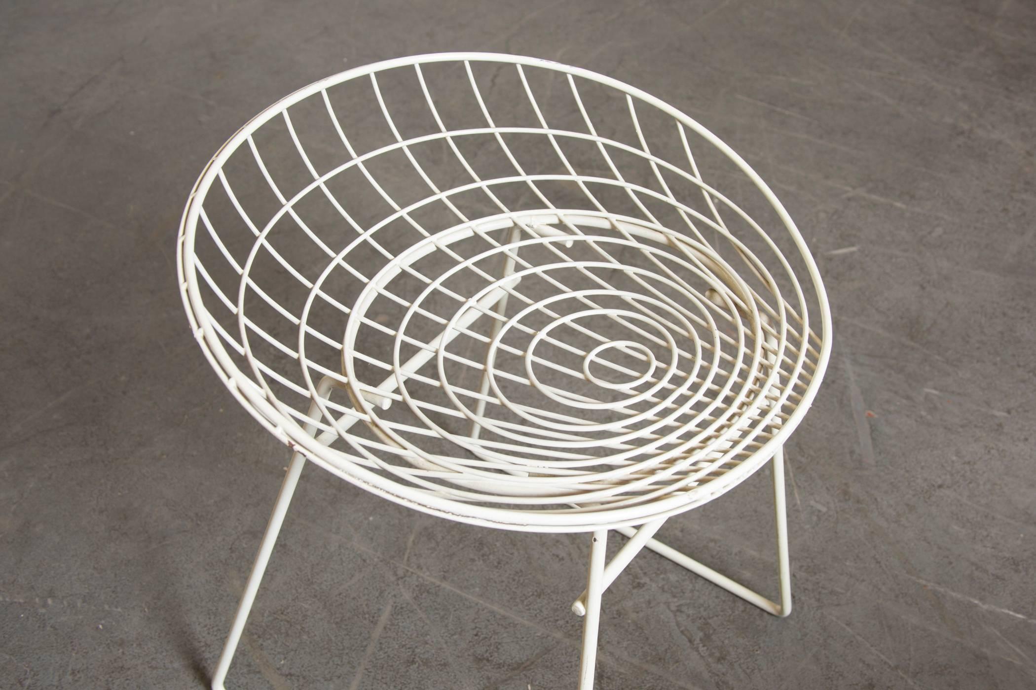 Cees Braakman and A. Dekker Wire Vanity Stool 1