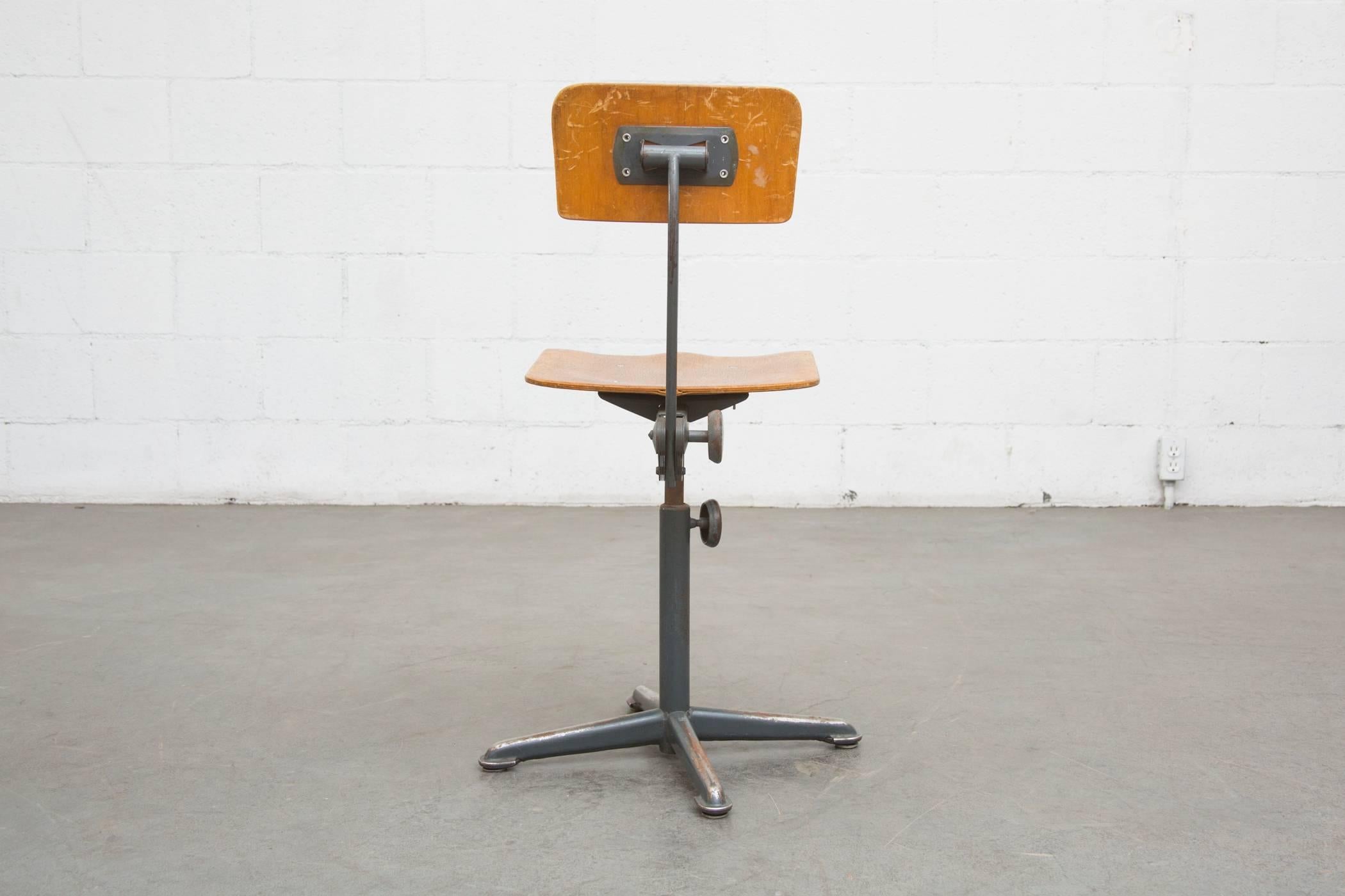 Molded Friso Kramer Early Edition Drafting Stools