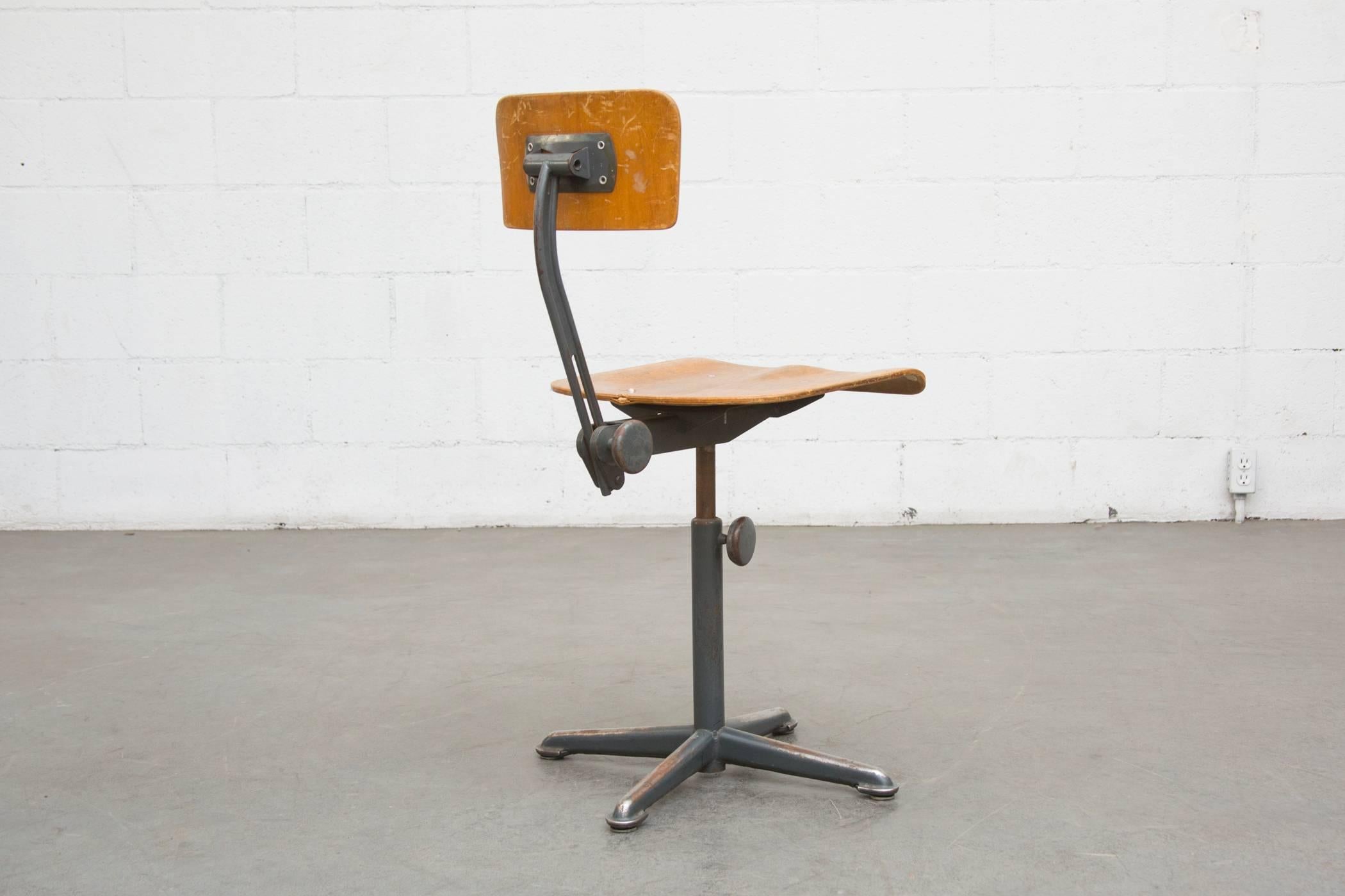Dutch Friso Kramer Early Edition Drafting Stools