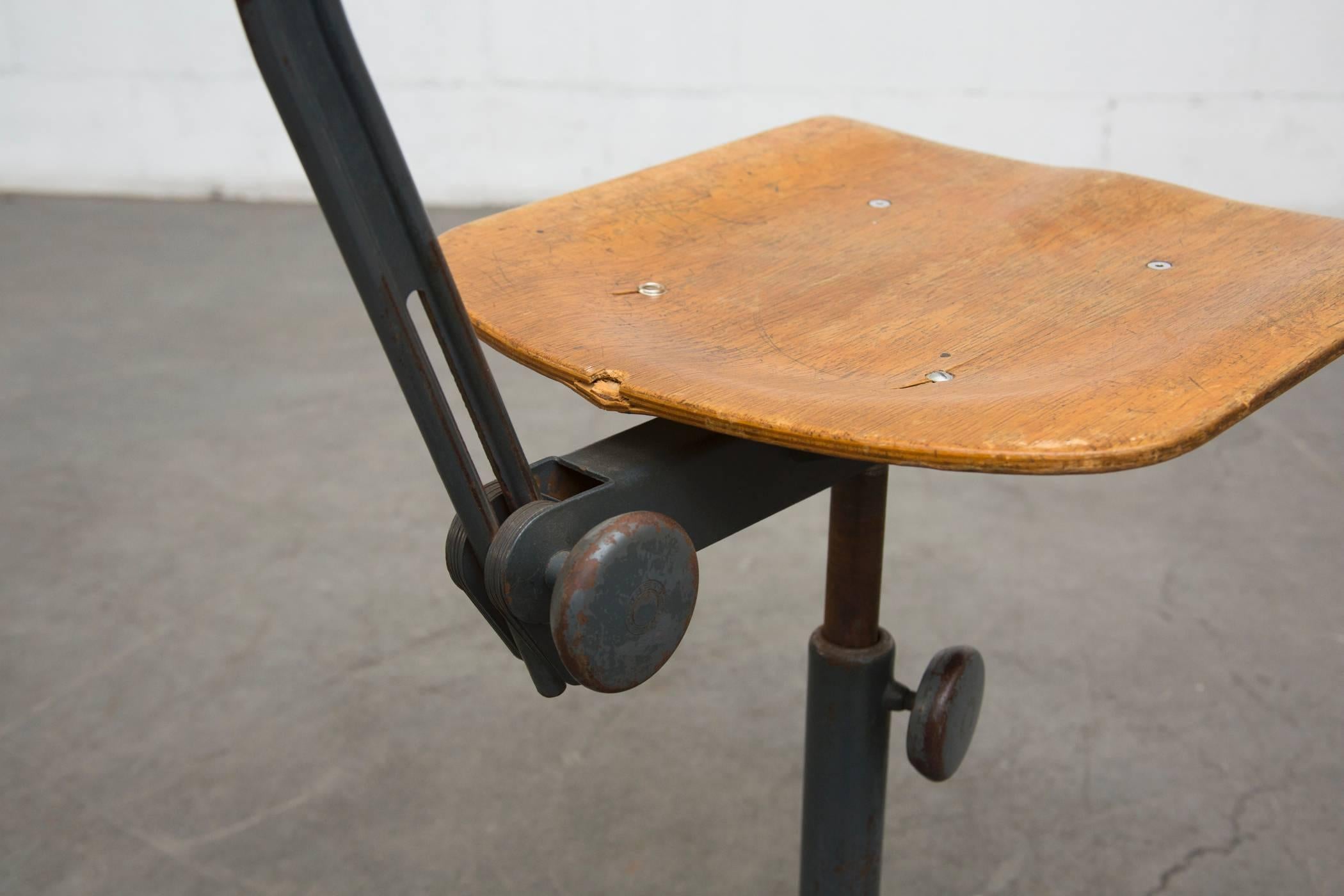 Steel Friso Kramer Early Edition Drafting Stools
