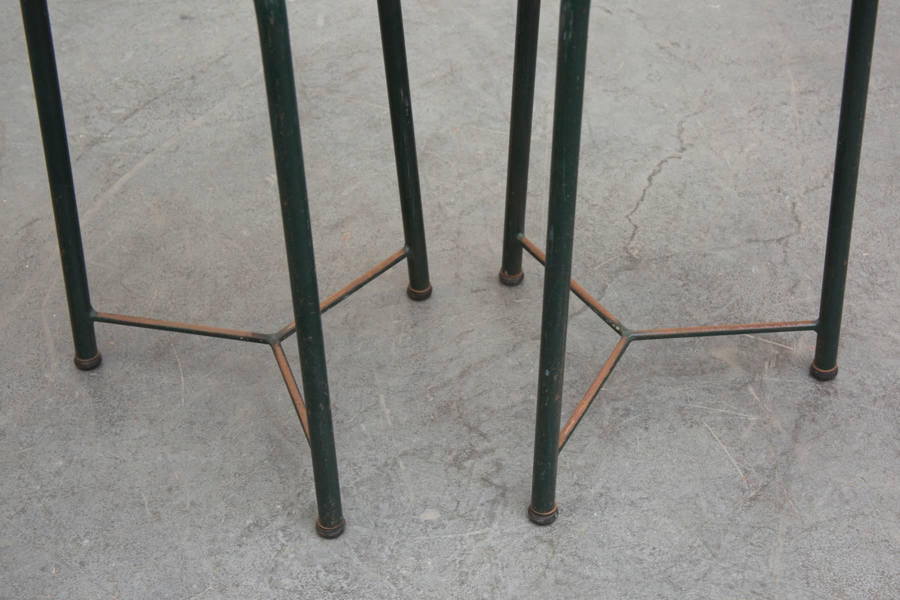 Pair of Industrial Science Lab Stools In Good Condition In Los Angeles, CA