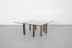 Henning Korch for C. F. Christensen Rosewood and Aluminum Coffee or Side Table