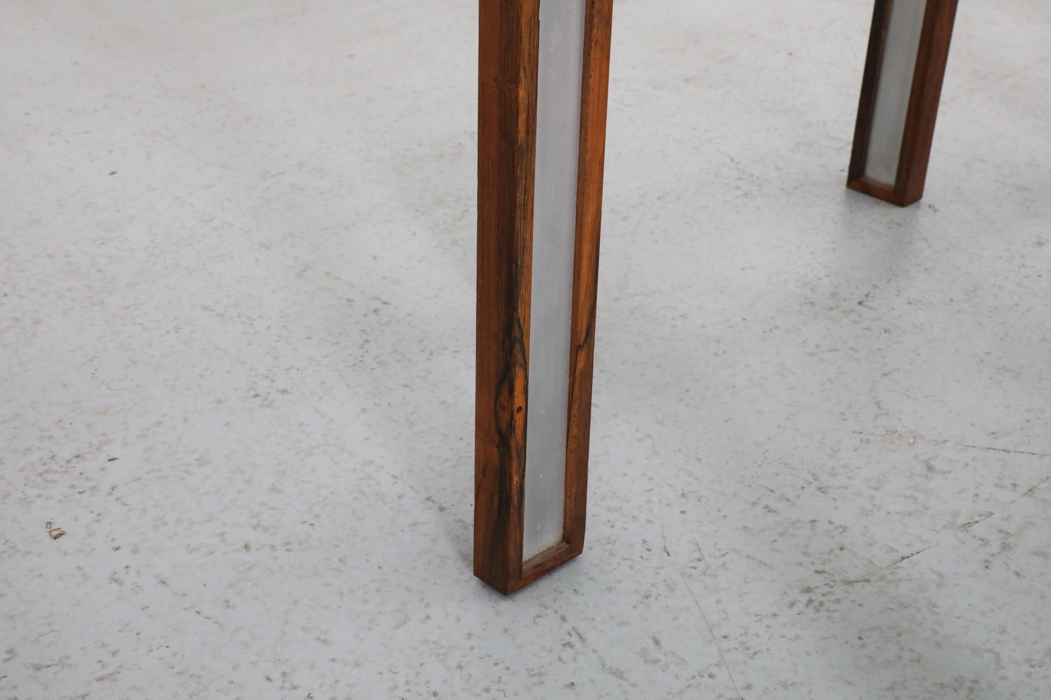 Henning Korch for C. F. Christensen Rosewood and Aluminum Coffee or Side Table For Sale 6
