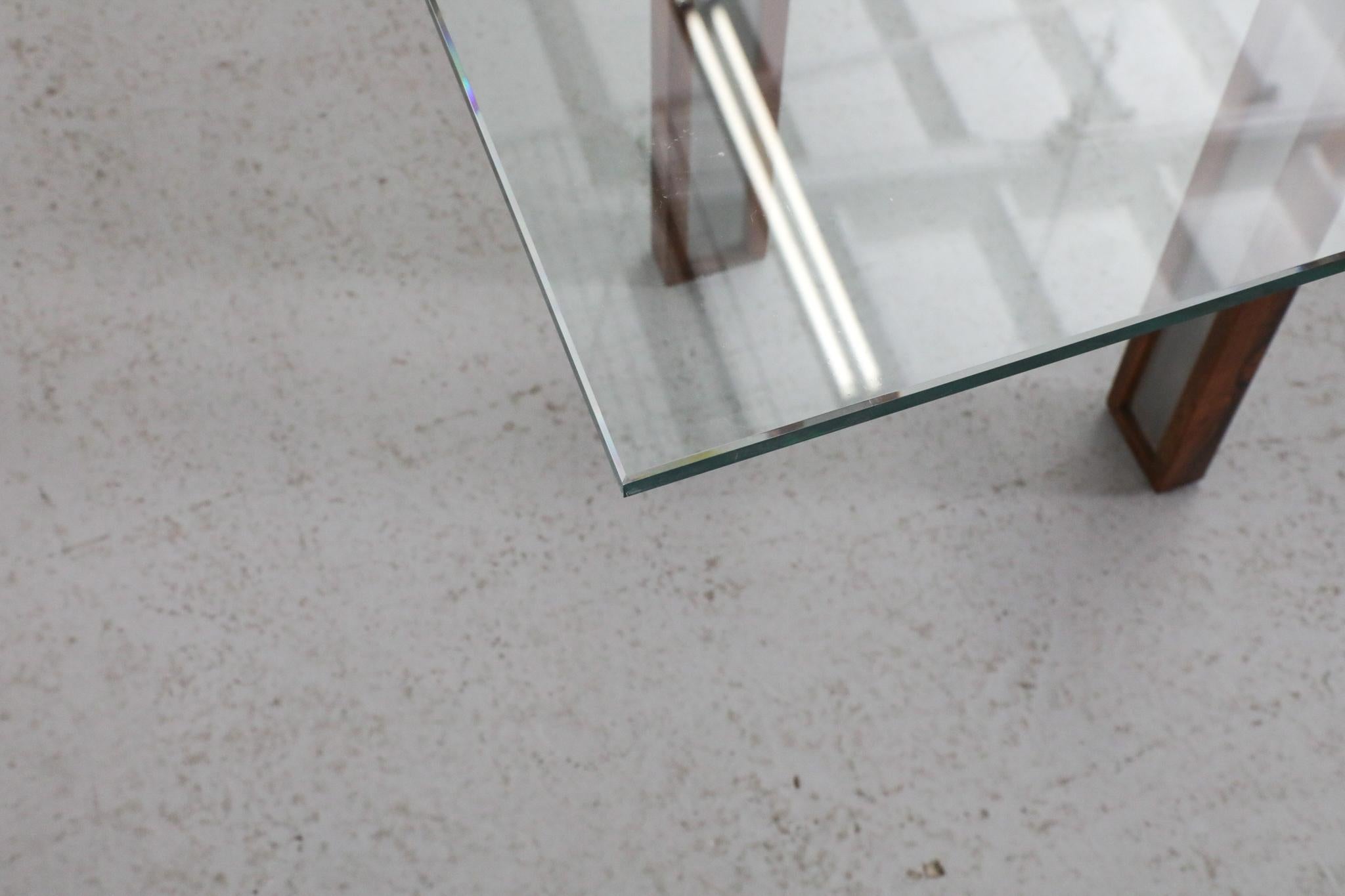 Henning Korch for C. F. Christensen Rosewood and Aluminum Coffee or Side Table For Sale 7