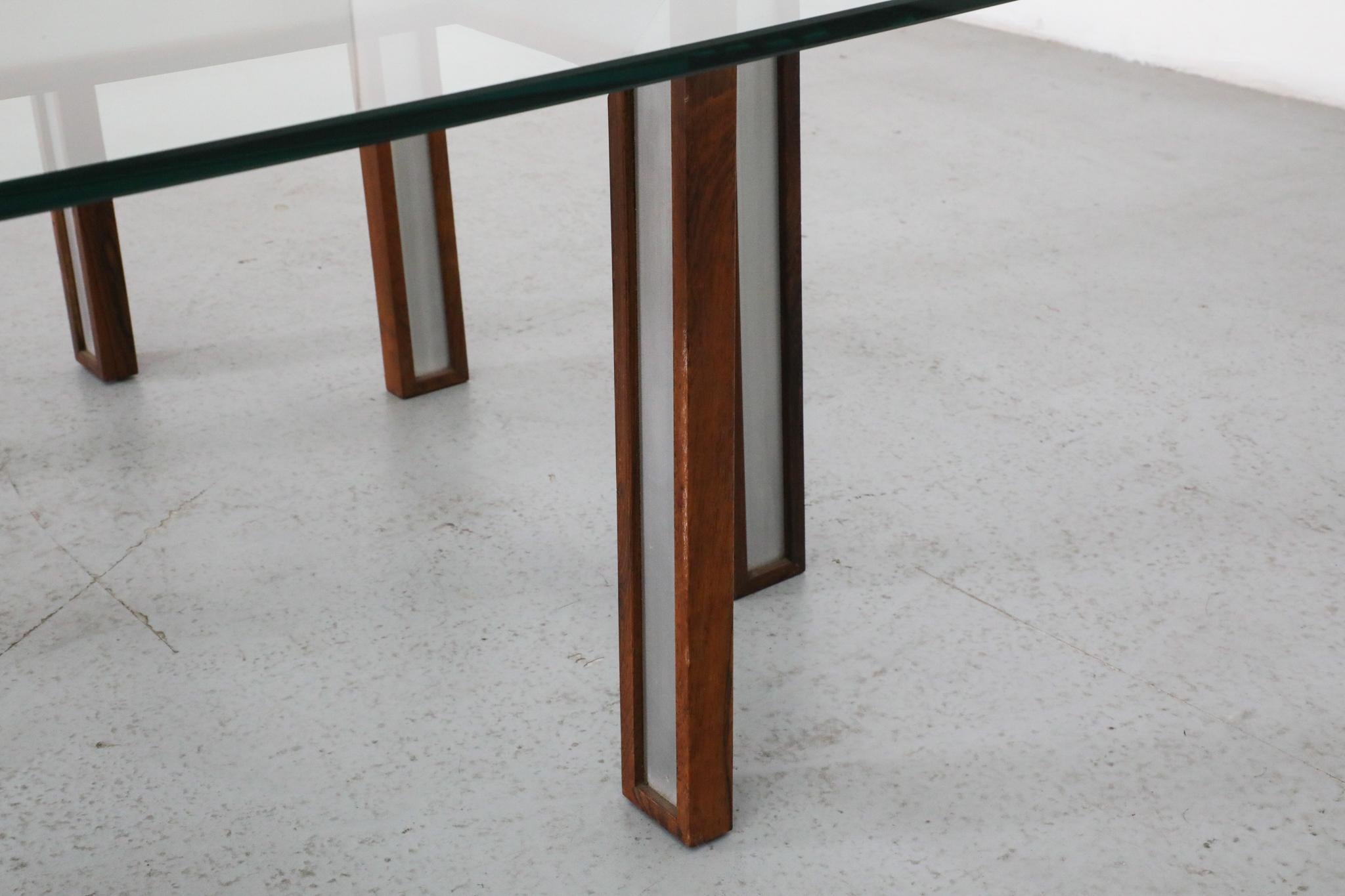 Henning Korch for C. F. Christensen Rosewood and Aluminum Coffee or Side Table For Sale 11