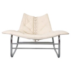 Silla de salón "Corsé" de los años 70 de Johan Bertil Häggström en lona natural