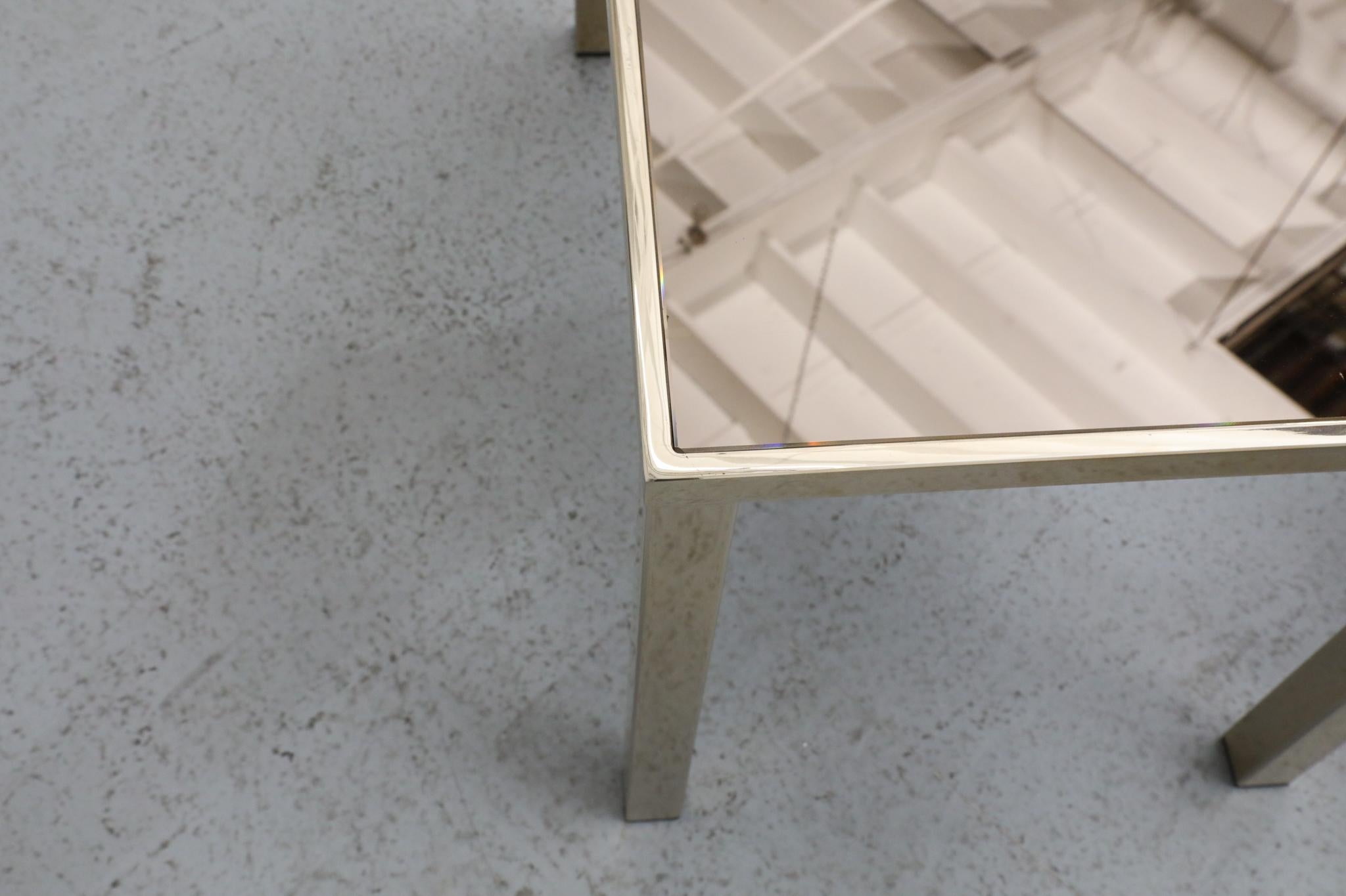 Guy Lefevre Style Gold Plated Nesting Tables for Belgo Chrom, Belgium For Sale 12