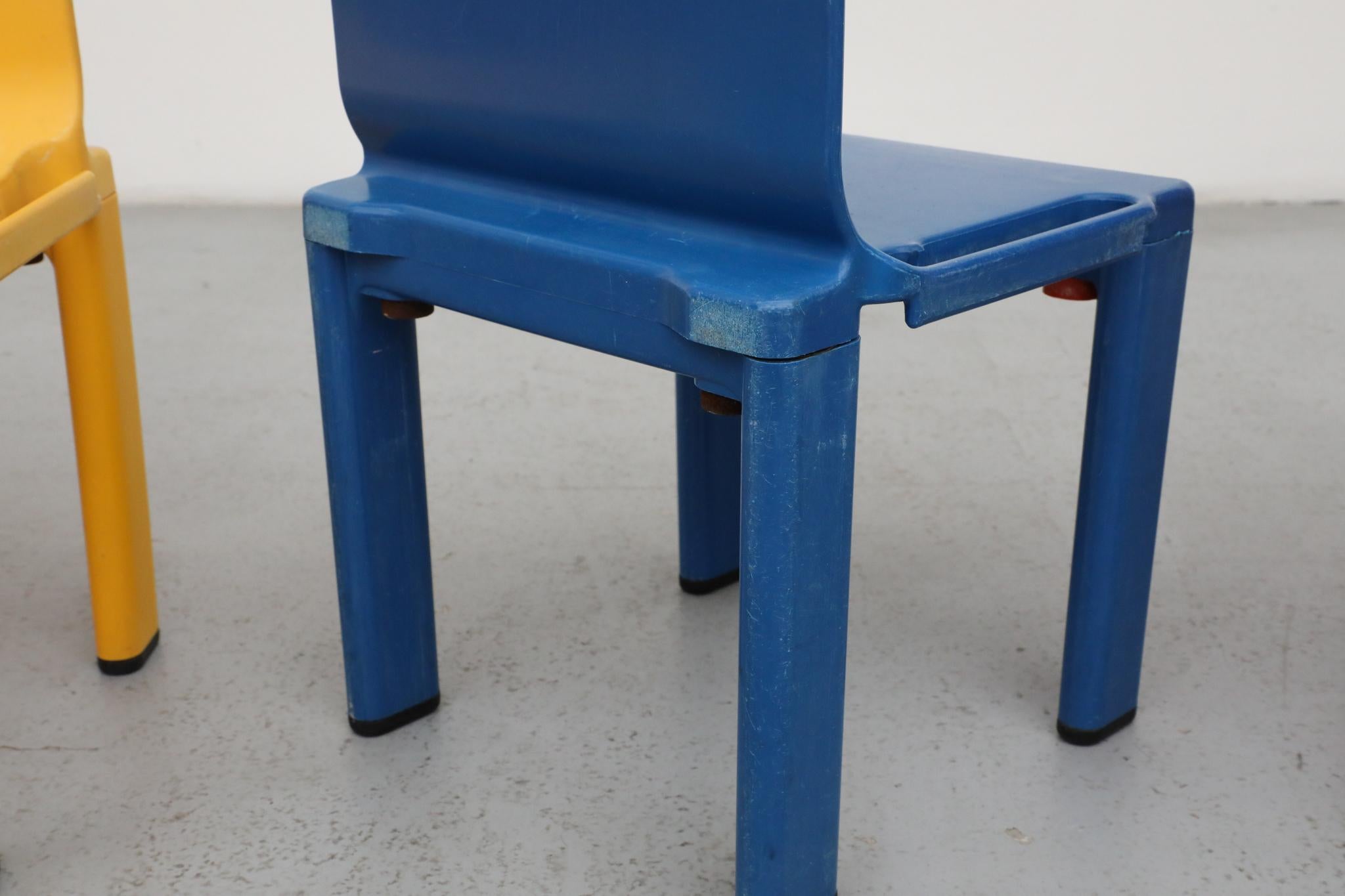 Late 20th Century Masayuki Matsukaze Sistema Scuola Children's Chairs for Kartell, 1970s For Sale