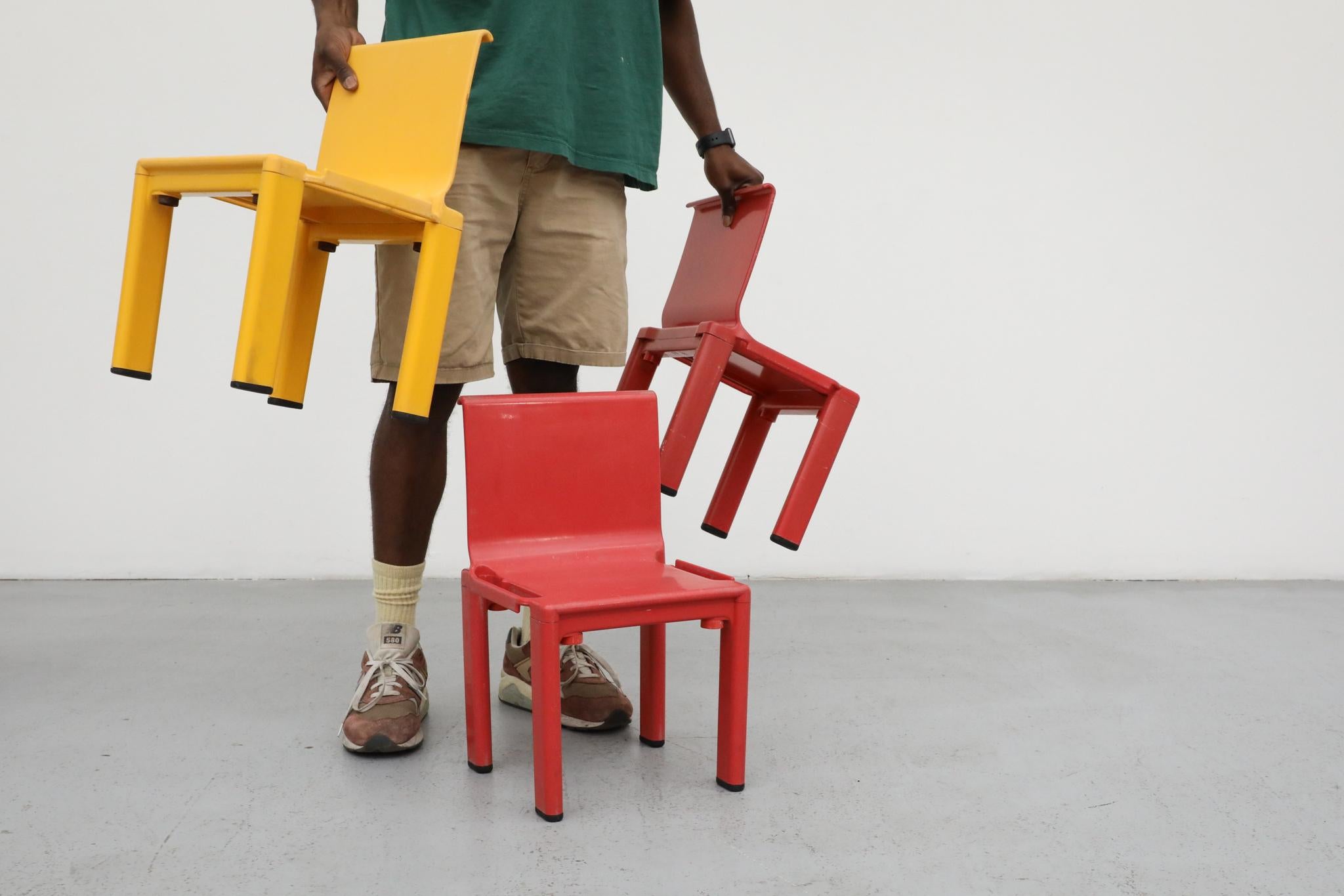 Masayuki Matsukaze Sistema Scuola Children's Chairs for Kartell, 1970s For Sale 5