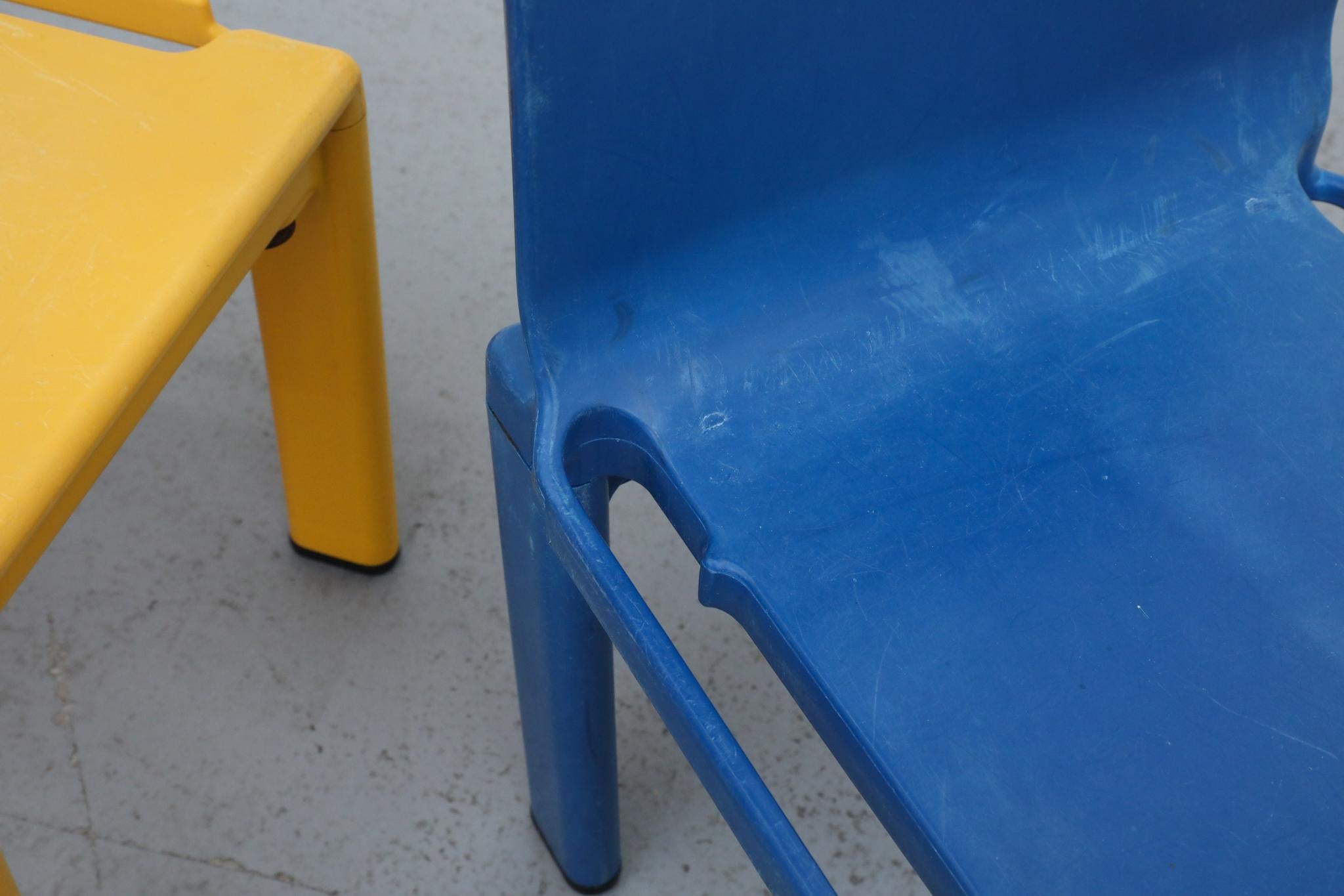 Masayuki Matsukaze Sistema Scuola Children's Chairs for Kartell, 1970s For Sale 3
