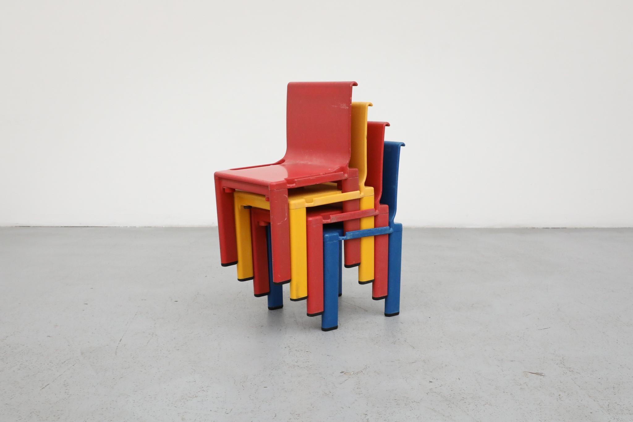 Masayuki Matsukaze Sistema Scuola Children's Chairs for Kartell, 1970s For Sale 10