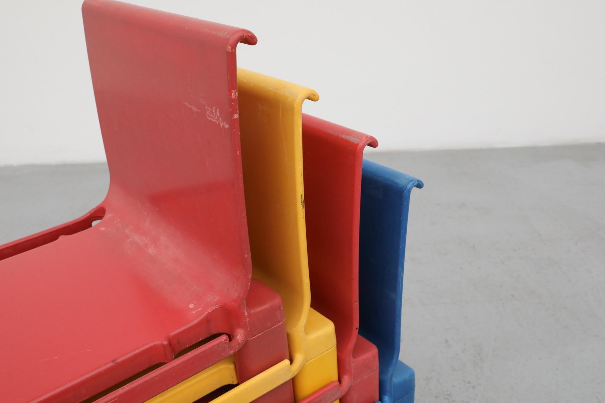 Masayuki Matsukaze Sistema Scuola Children's Chairs for Kartell, 1970s For Sale 12