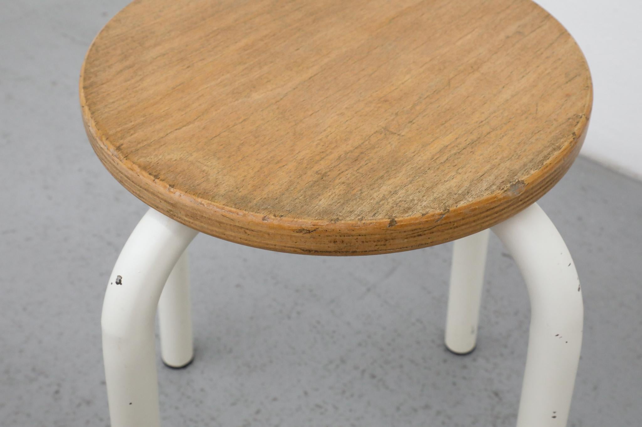 Fritz Hansen Style Stacking Task Stools for Tubax For Sale 6