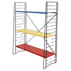 TOMADO Multi-Color Industrial Standing Shelf, 1960s
