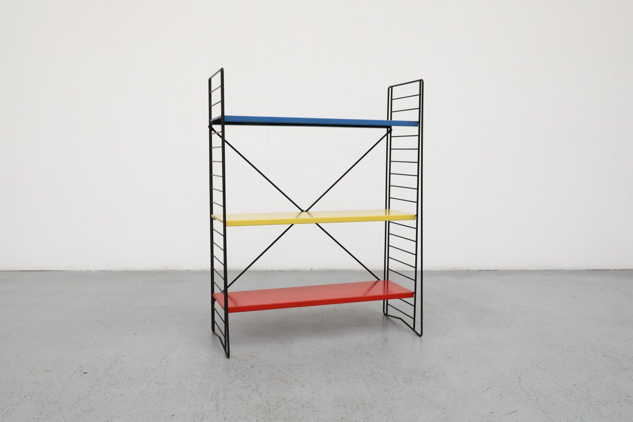 Metal TOMADO Multi-Color Industrial Standing Shelf, 1960s For Sale