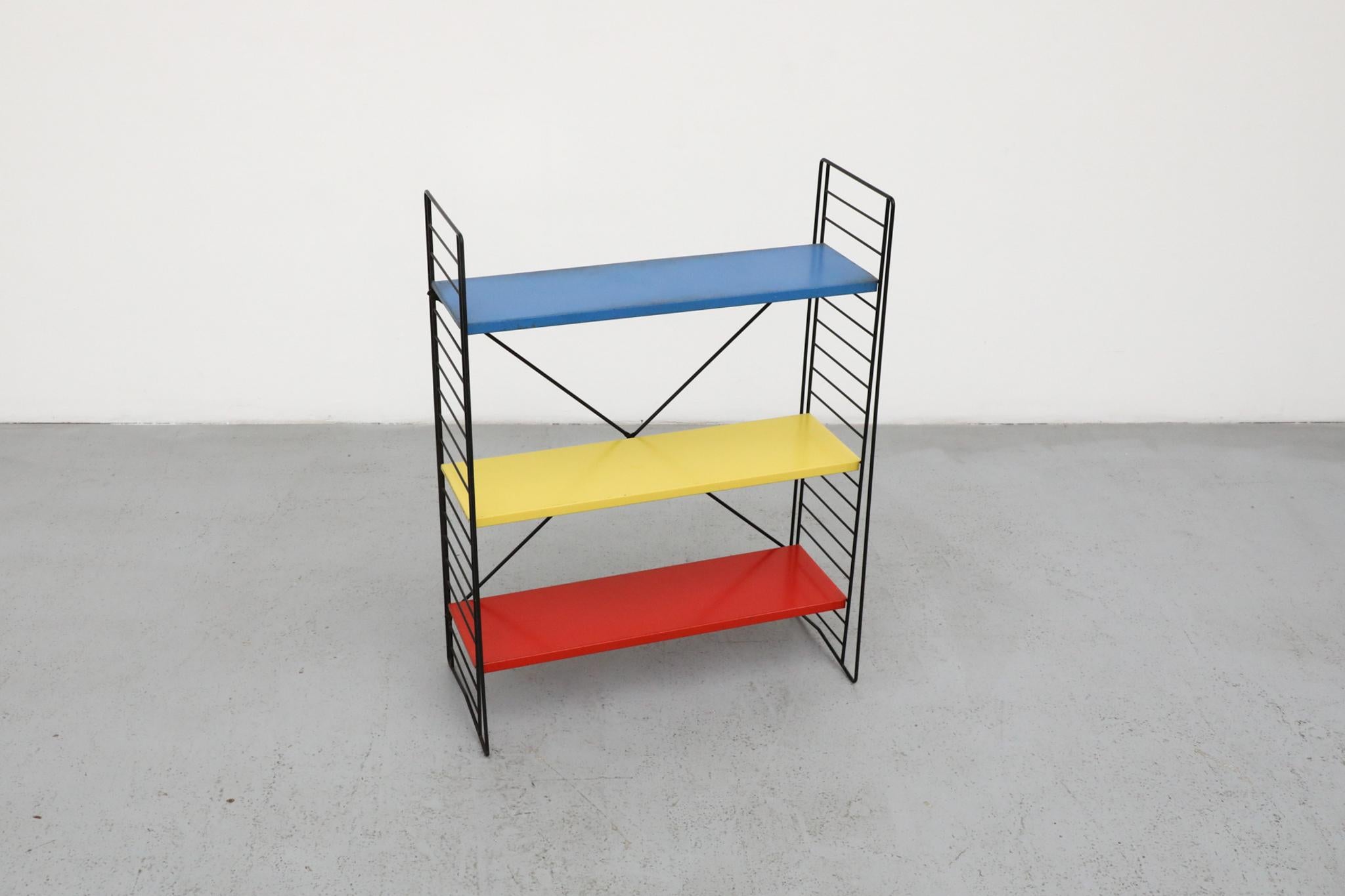 Mid-20th Century TOMADO Multi-Color Industrial Standing Shelf, 1960s For Sale