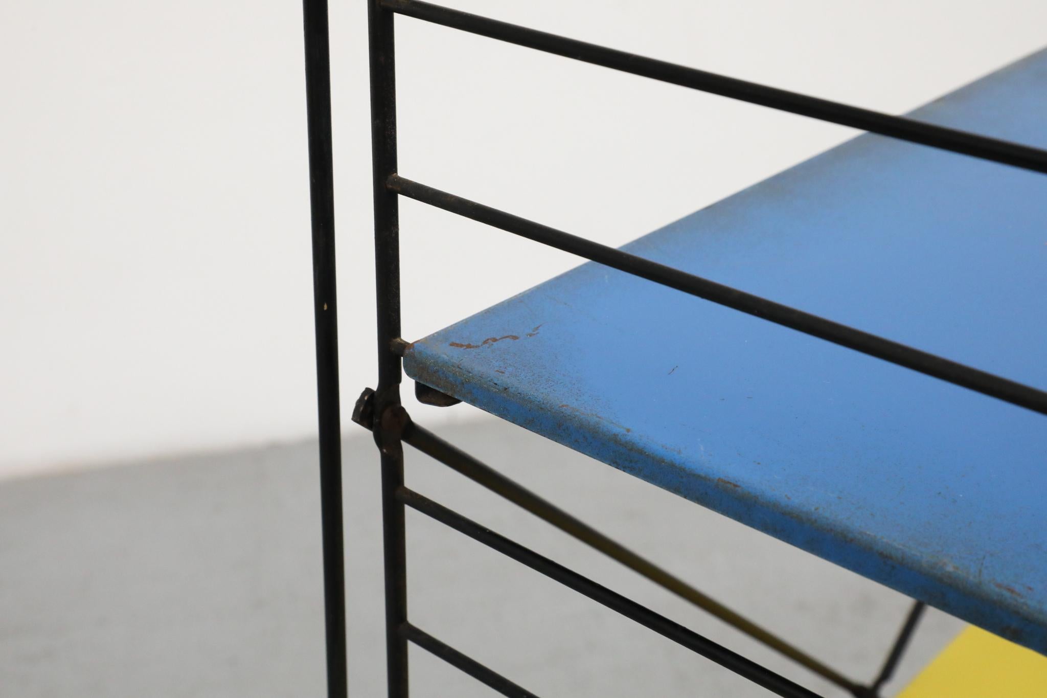 TOMADO Multi-Color Industrial Standing Shelf, 1960s For Sale 3